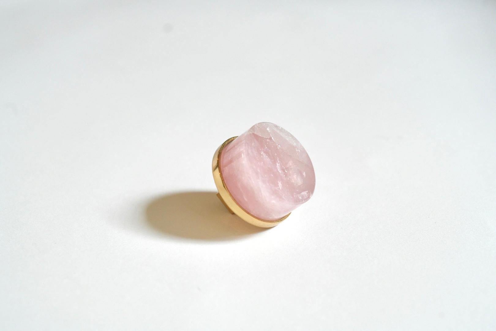 Bouton en quartz de cristal de roche par Phoenix en vente 1