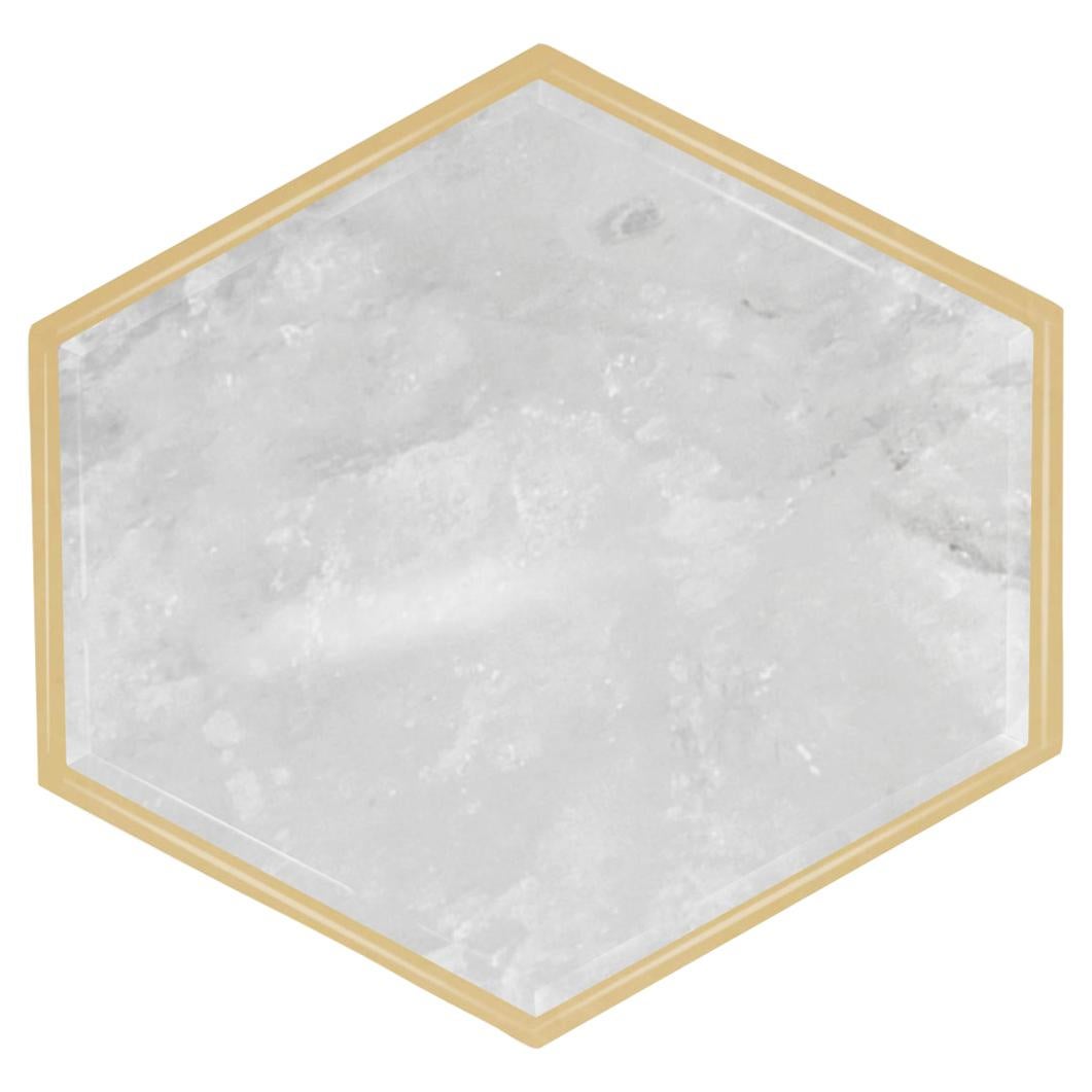 Bouton en quartz de cristal de roche par Phoenix