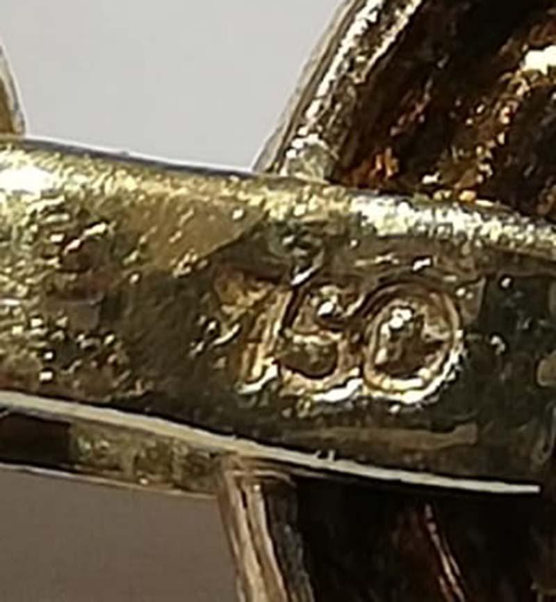 Bergkristall, Rubine, Diamanten, 18 Karat Gelbgold Halskette. im Angebot 1