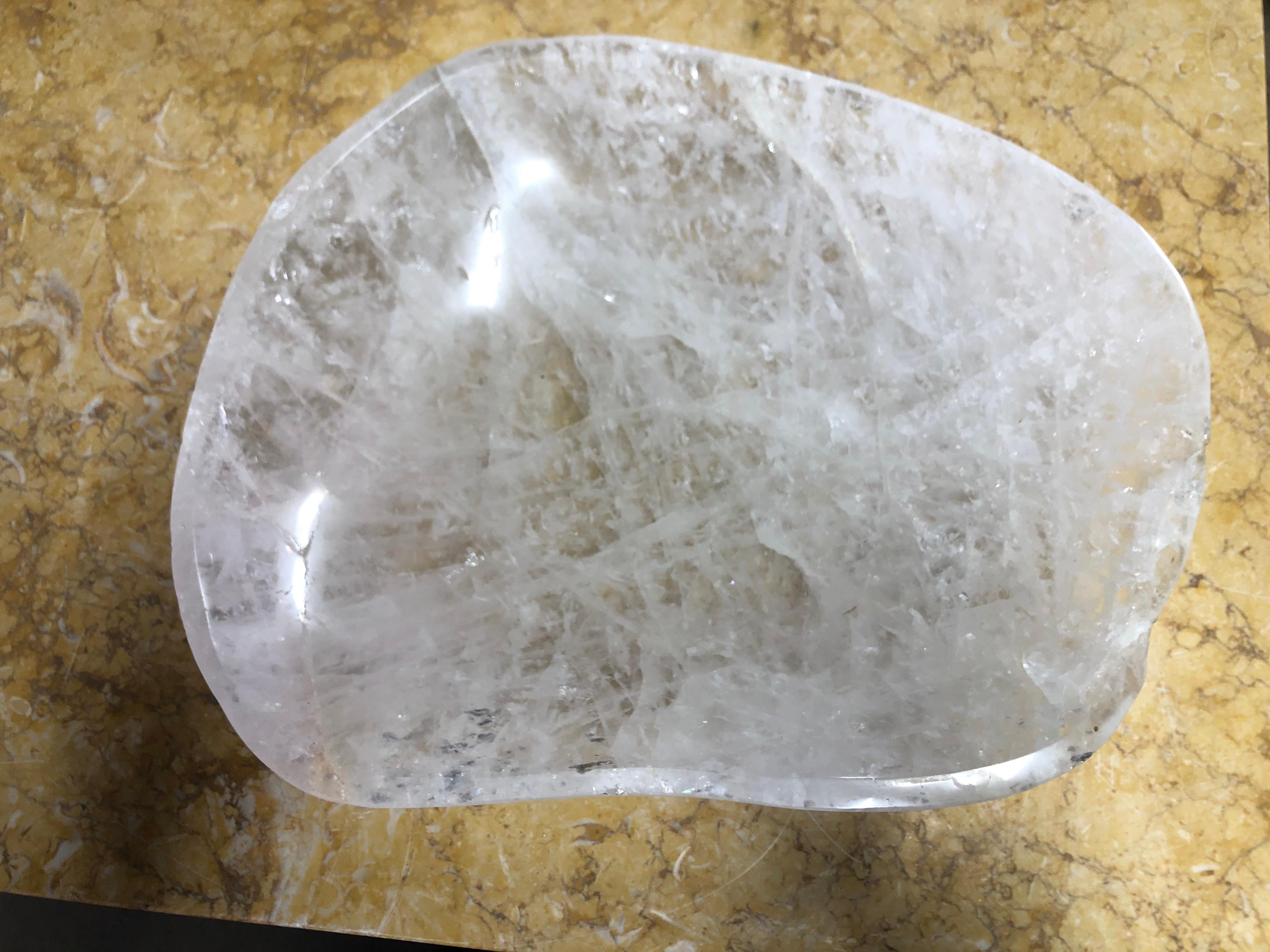 South American Contemporary Rock Crystal Sink from South America For Sale