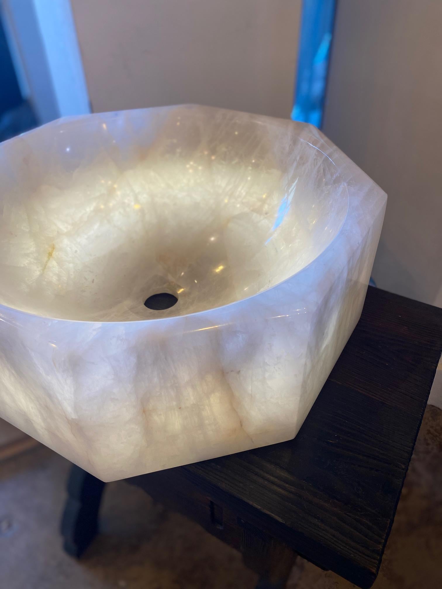 rocks in sink decor