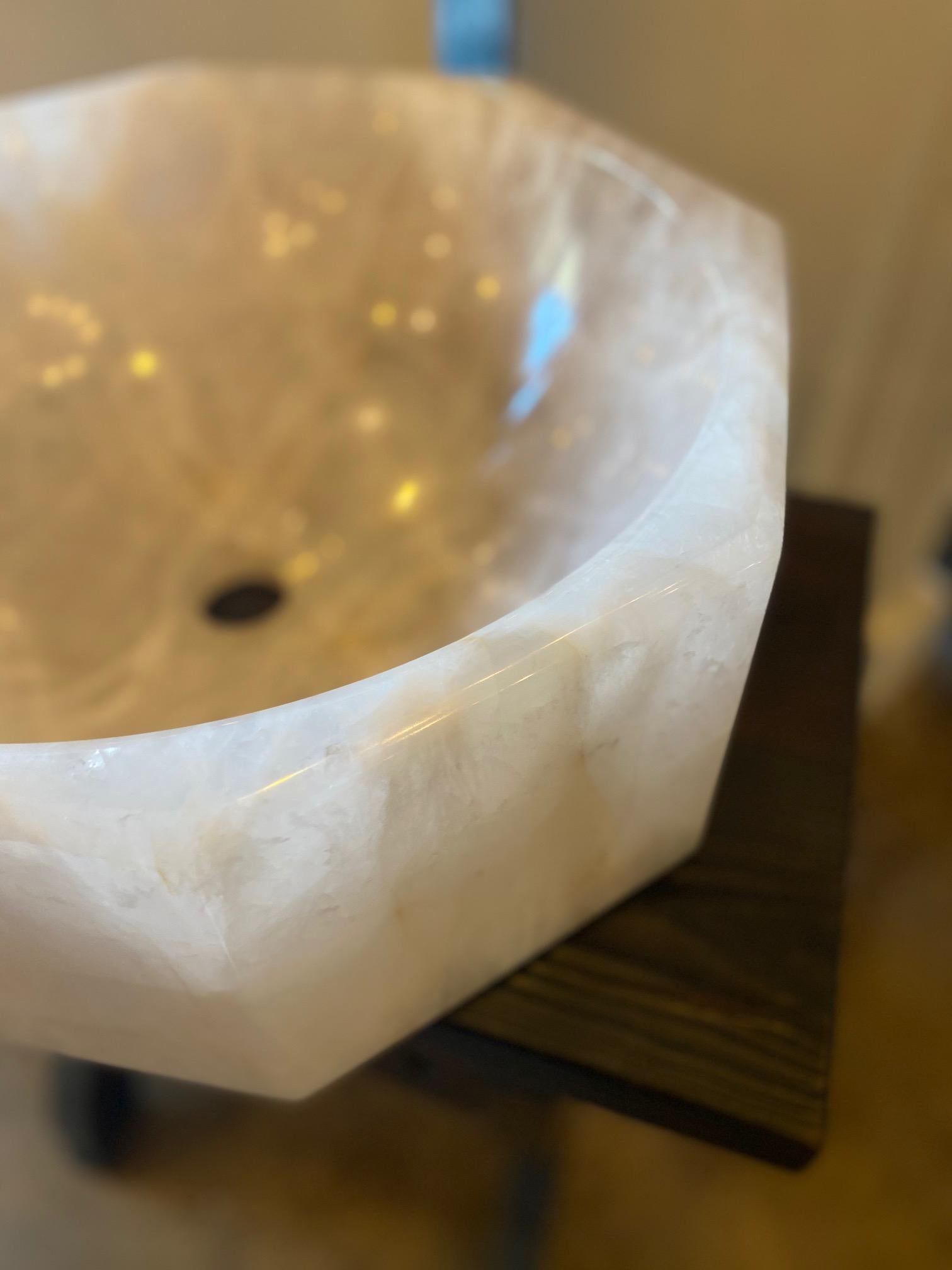 South American Rock Crystal Sink