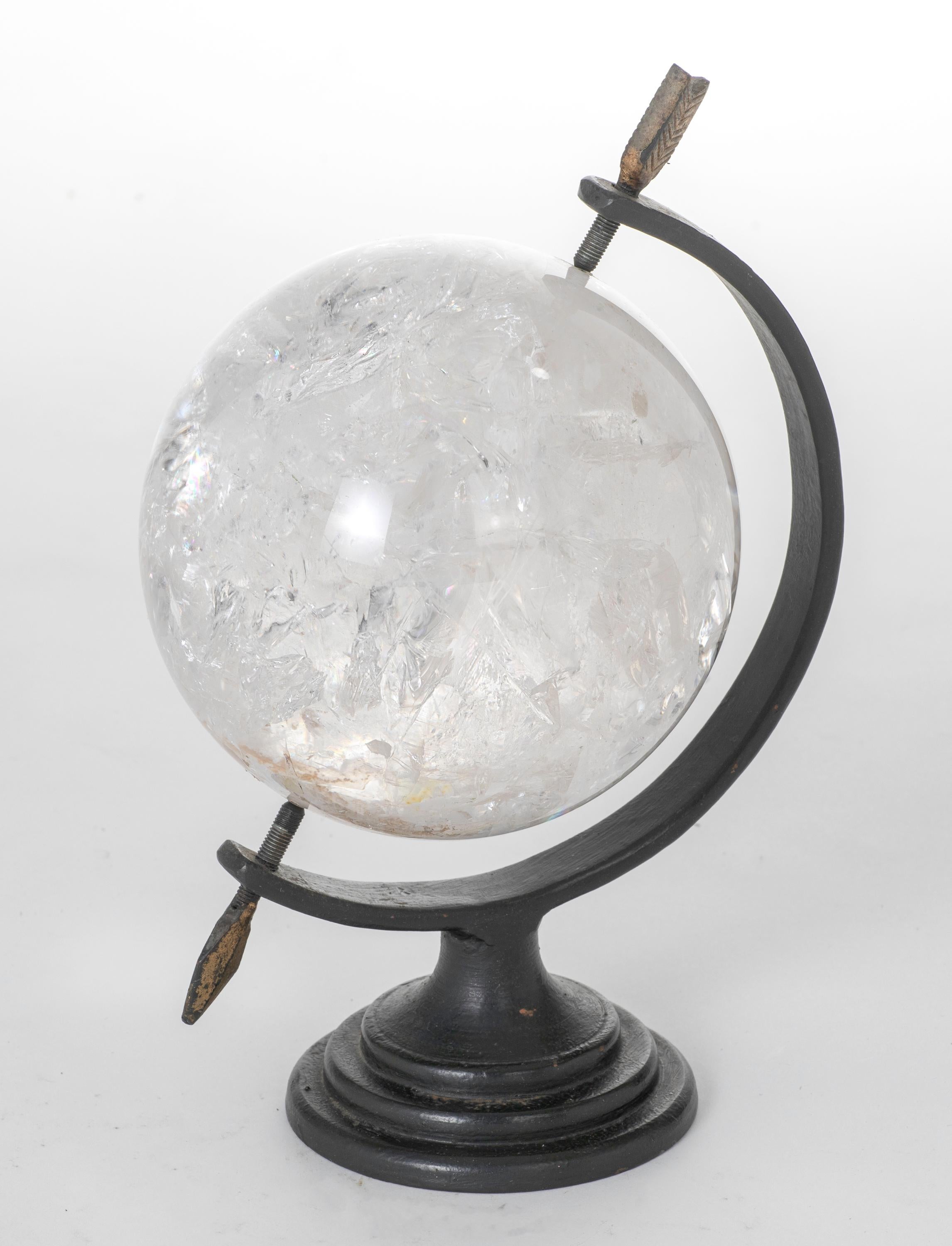 Rock Crystal Sphere on Stand 4