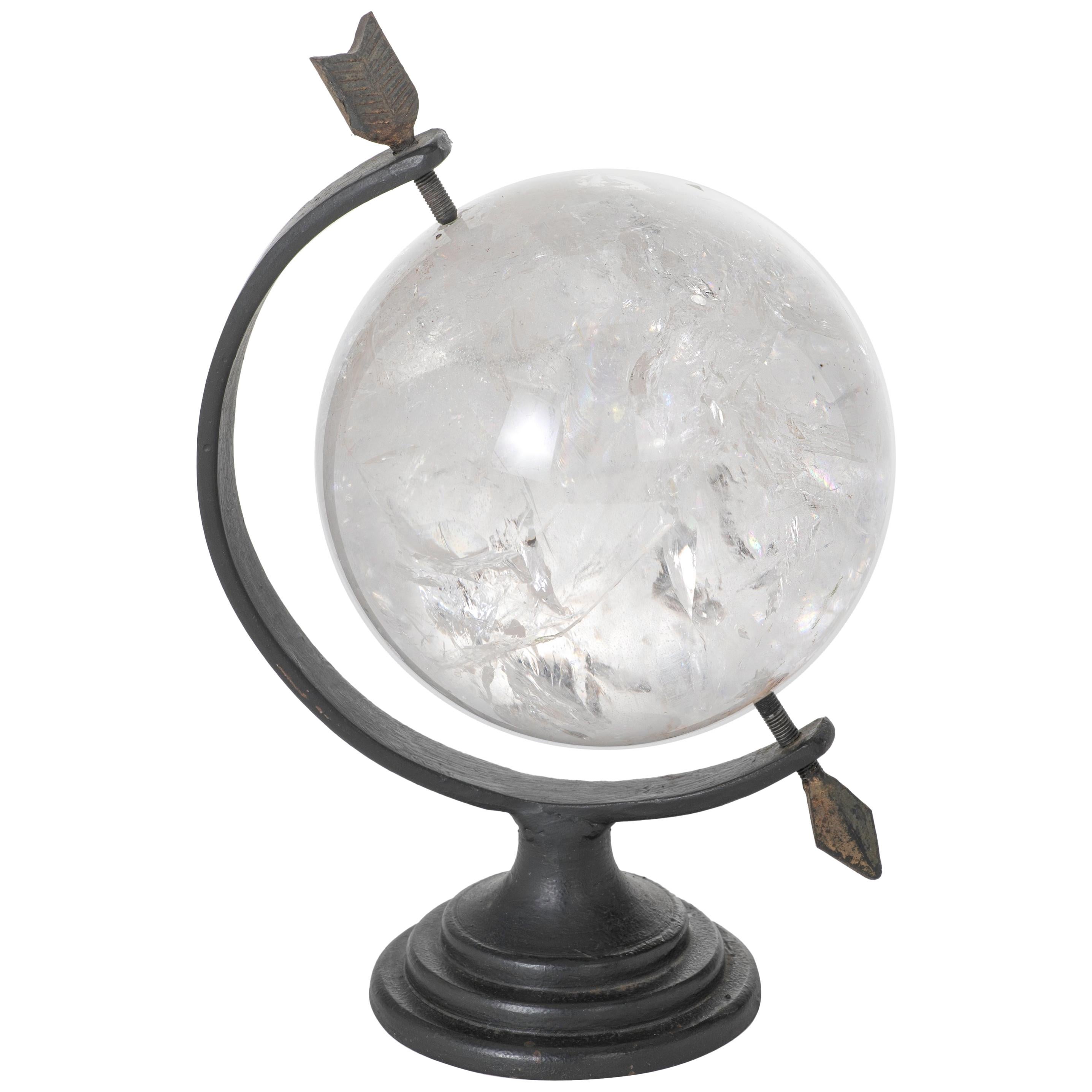 Rock Crystal Sphere on Stand