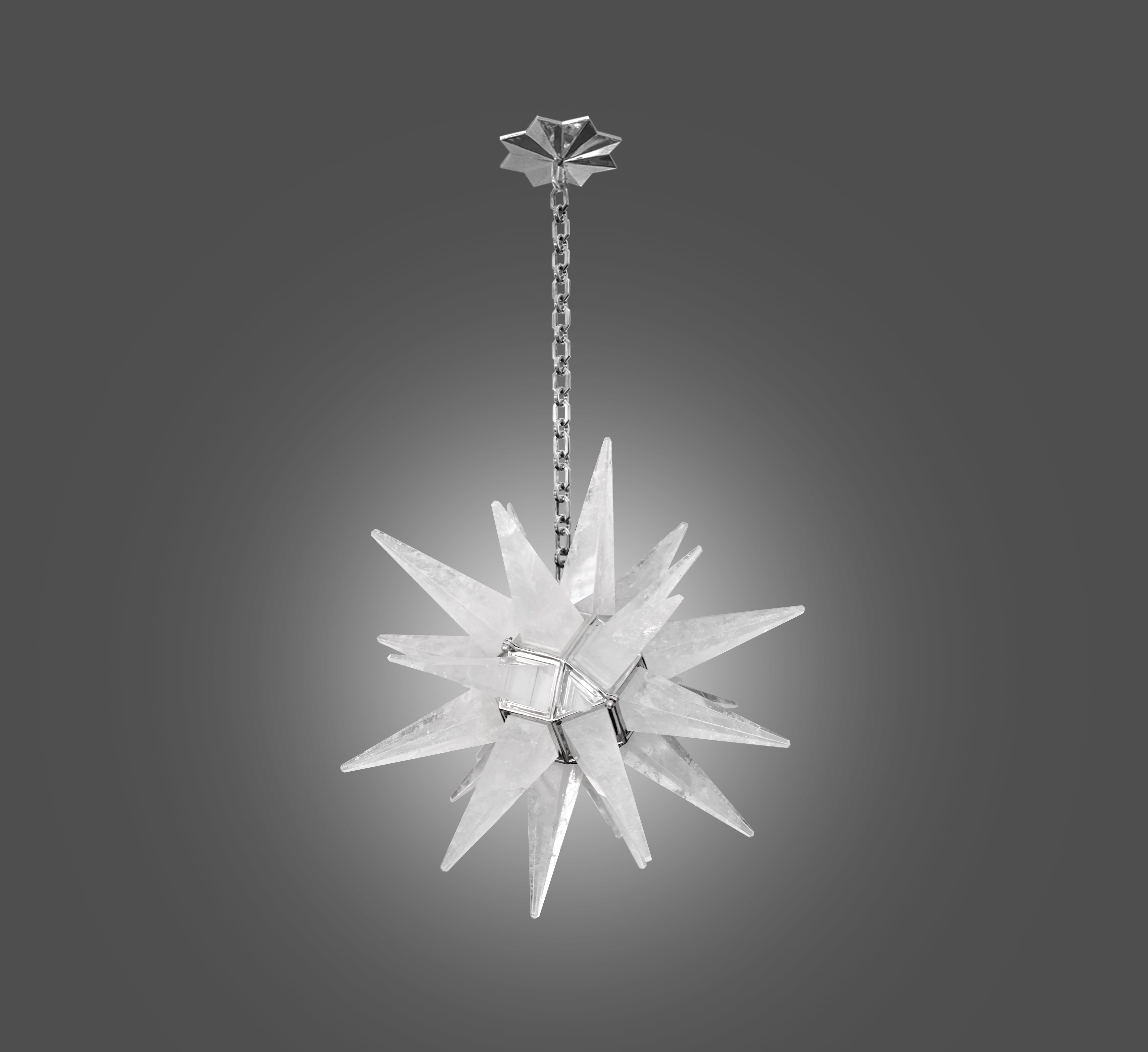 Star-Kronleuchter STAR22 aus Bergkristall von Phoenix im Zustand „Hervorragend“ im Angebot in New York, NY