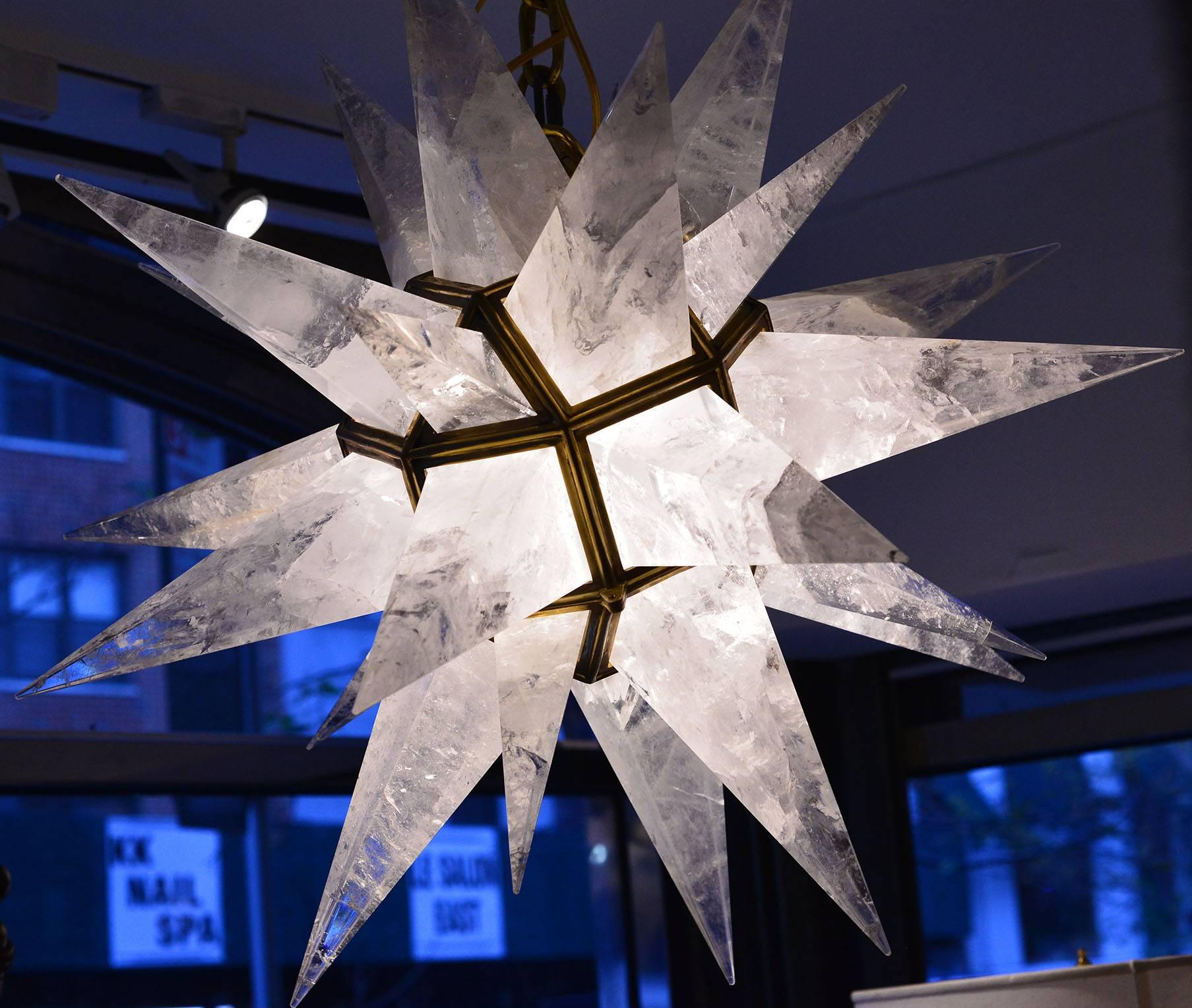 Quarzo STAR25 Lampadari in cristallo di rocca di Phoenix in vendita