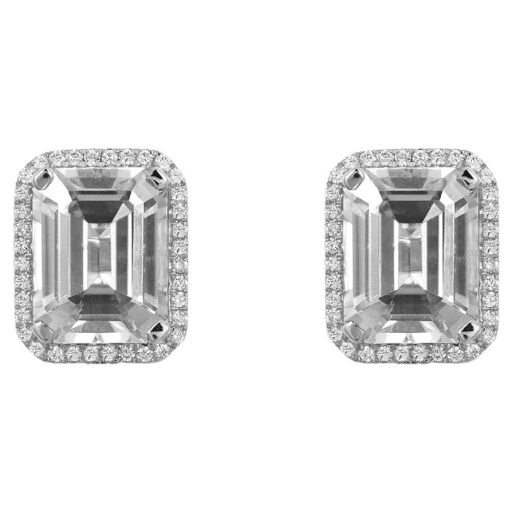 Borchie in cristallo di rocca