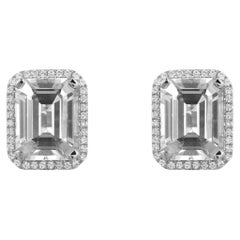 Borchie in cristallo di rocca