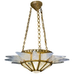 Rock Crystal Sunshine Chandelier by Alexandre Vossion