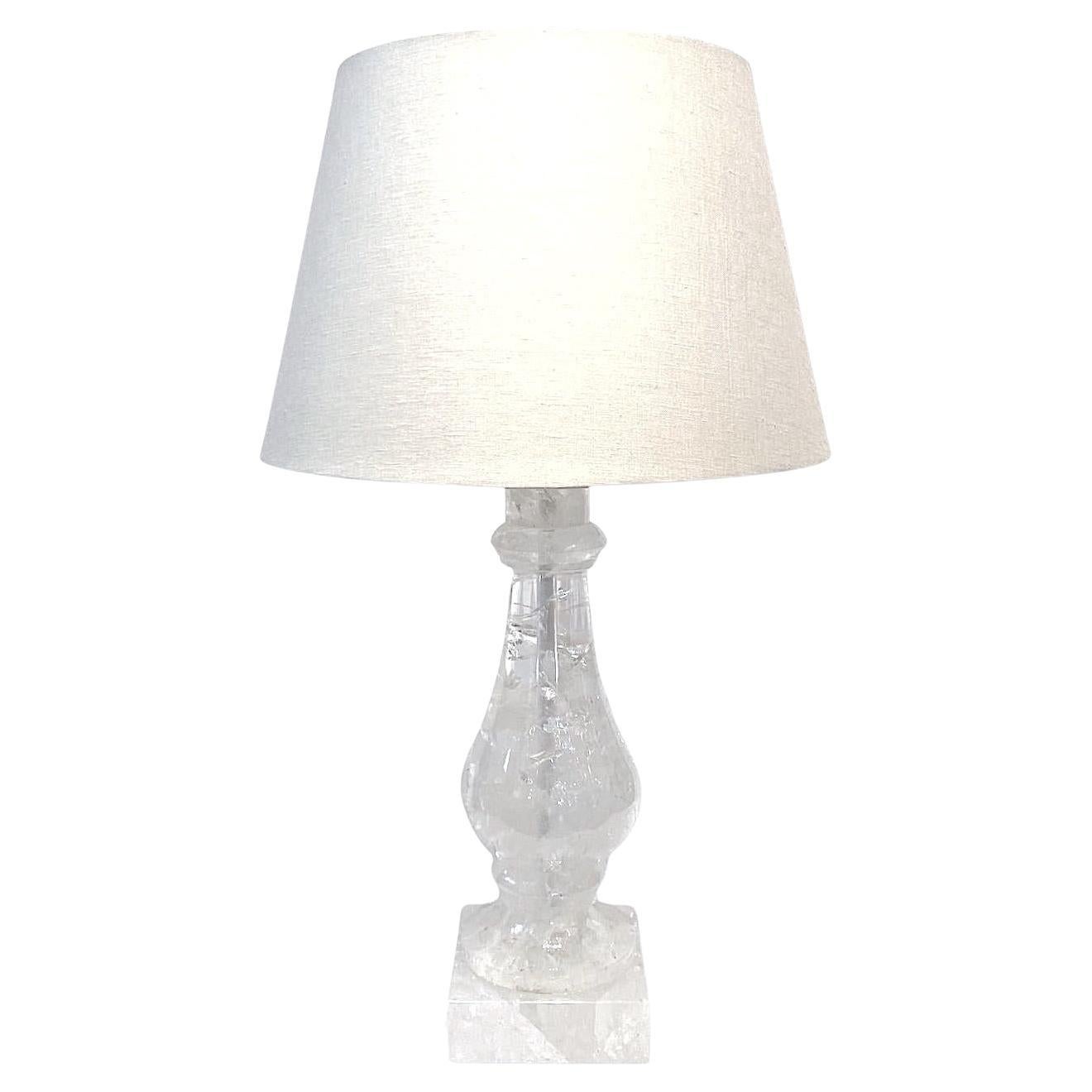 Rock Crystal Table Lamp For Sale