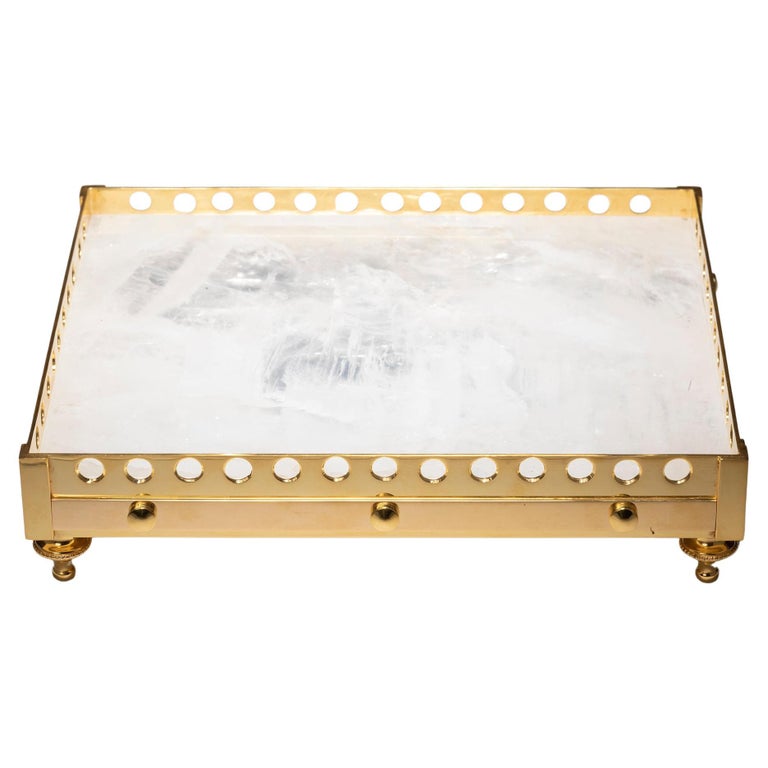 Rock Crystal Tray by Alexandre Vossion For Sale at 1stDibs