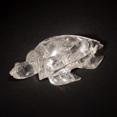 Rock Crystal Turtle, 8.5"