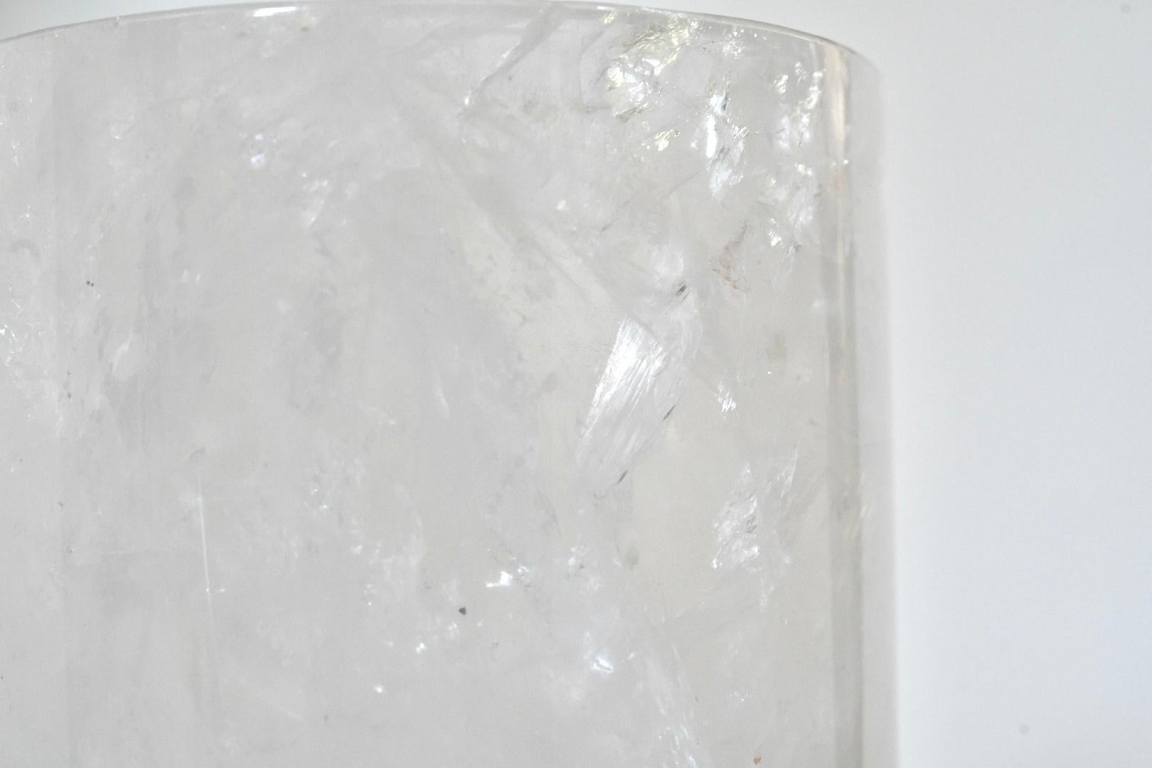 Rock Crystal Vase by Phoenix In Excellent Condition For Sale In New York, NY
