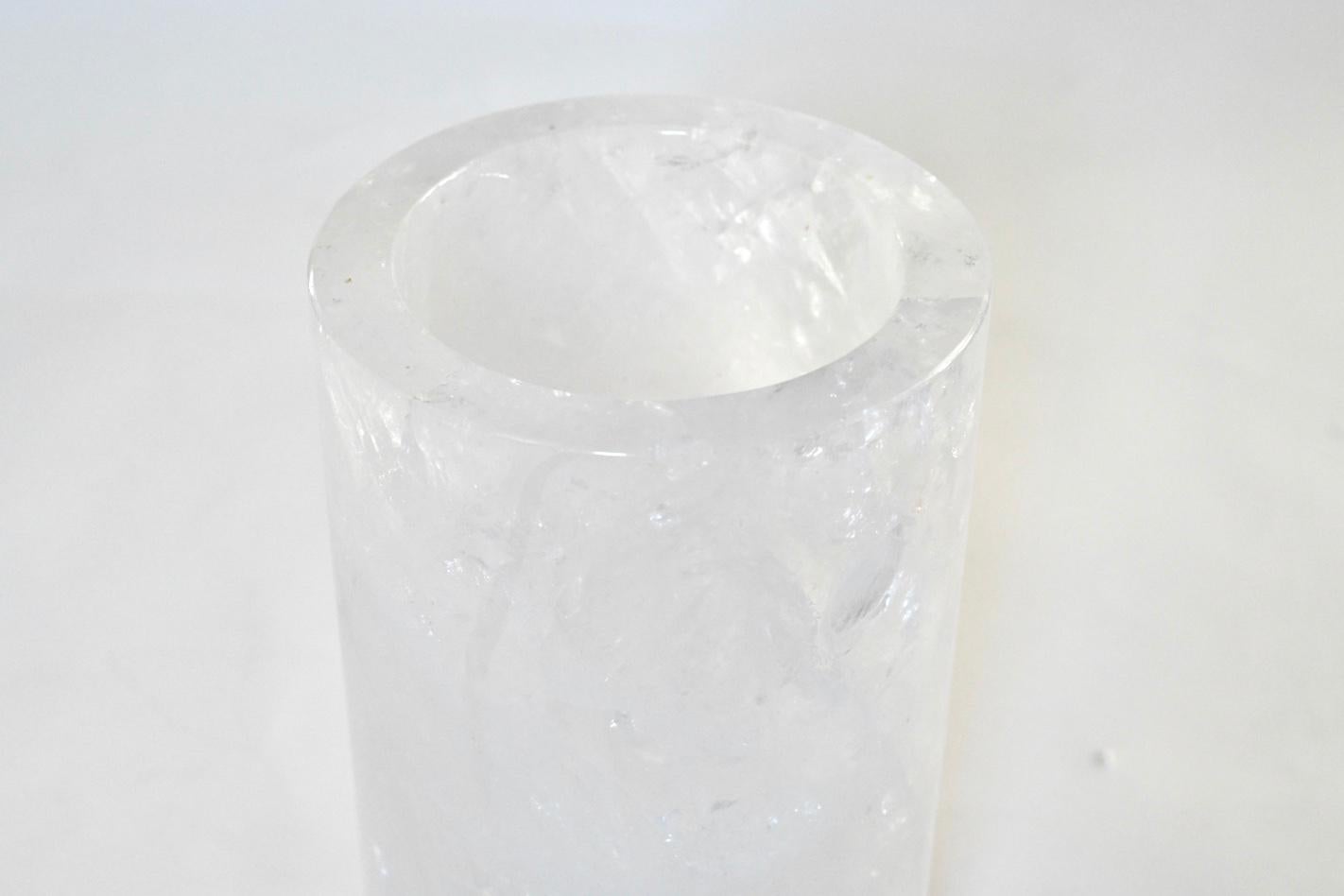 Contemporary Rock Crystal Vase by Phoenix For Sale