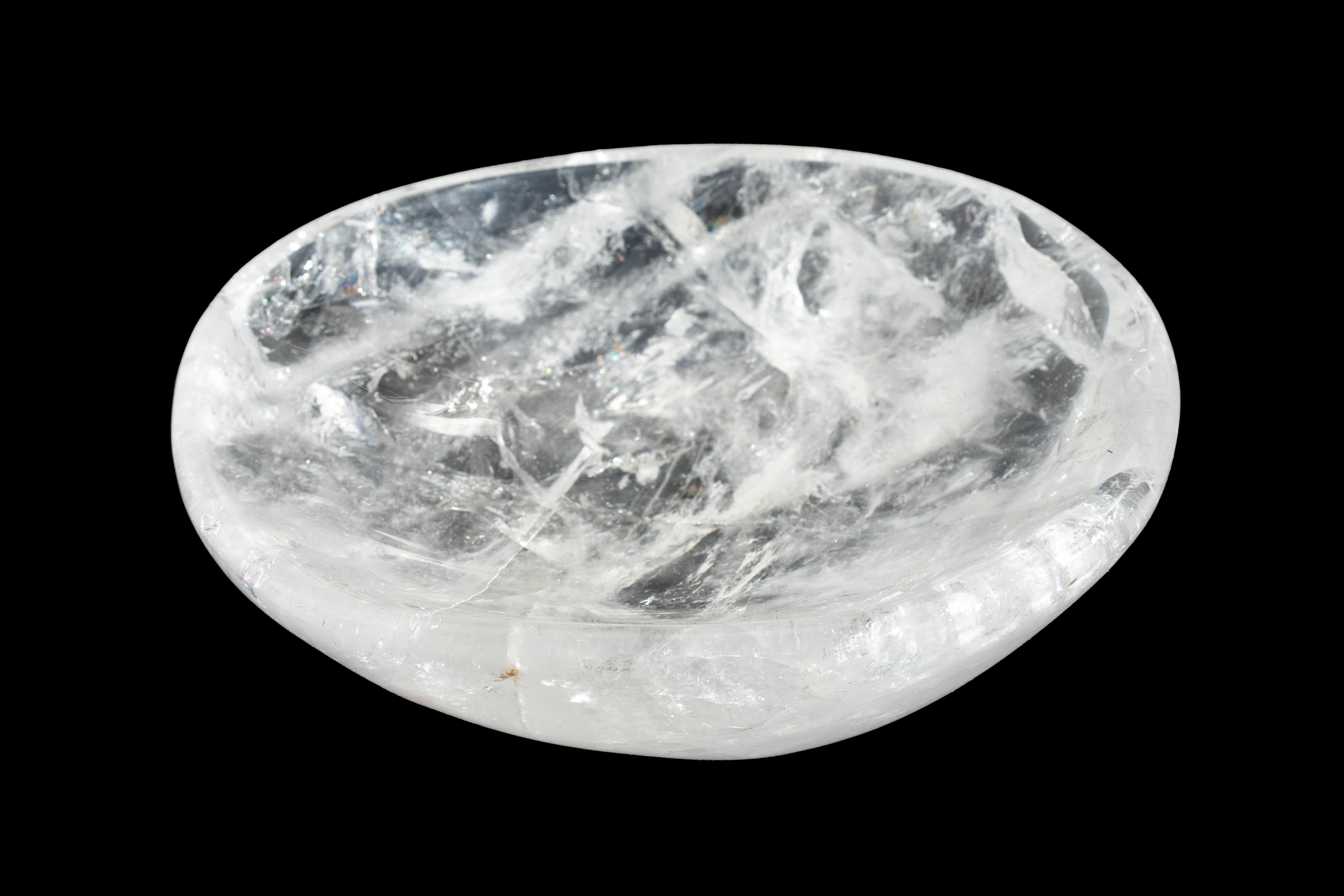 Rock Crystal Vide Poche In New Condition For Sale In New York, NY