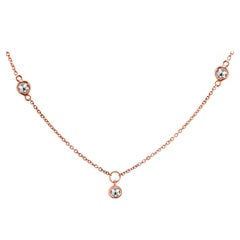 Rock & Divine Sunshine Halskette Diamant-Halskette aus 18K Roségold F VS 0,30 CTW