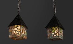 Rock Glass Lanterns, England 1950