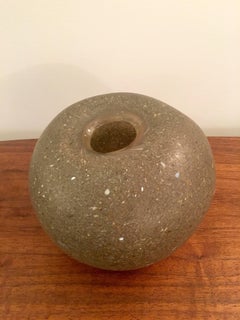 "Rock" Handblown Glass Vase by Elizabeth Lyons