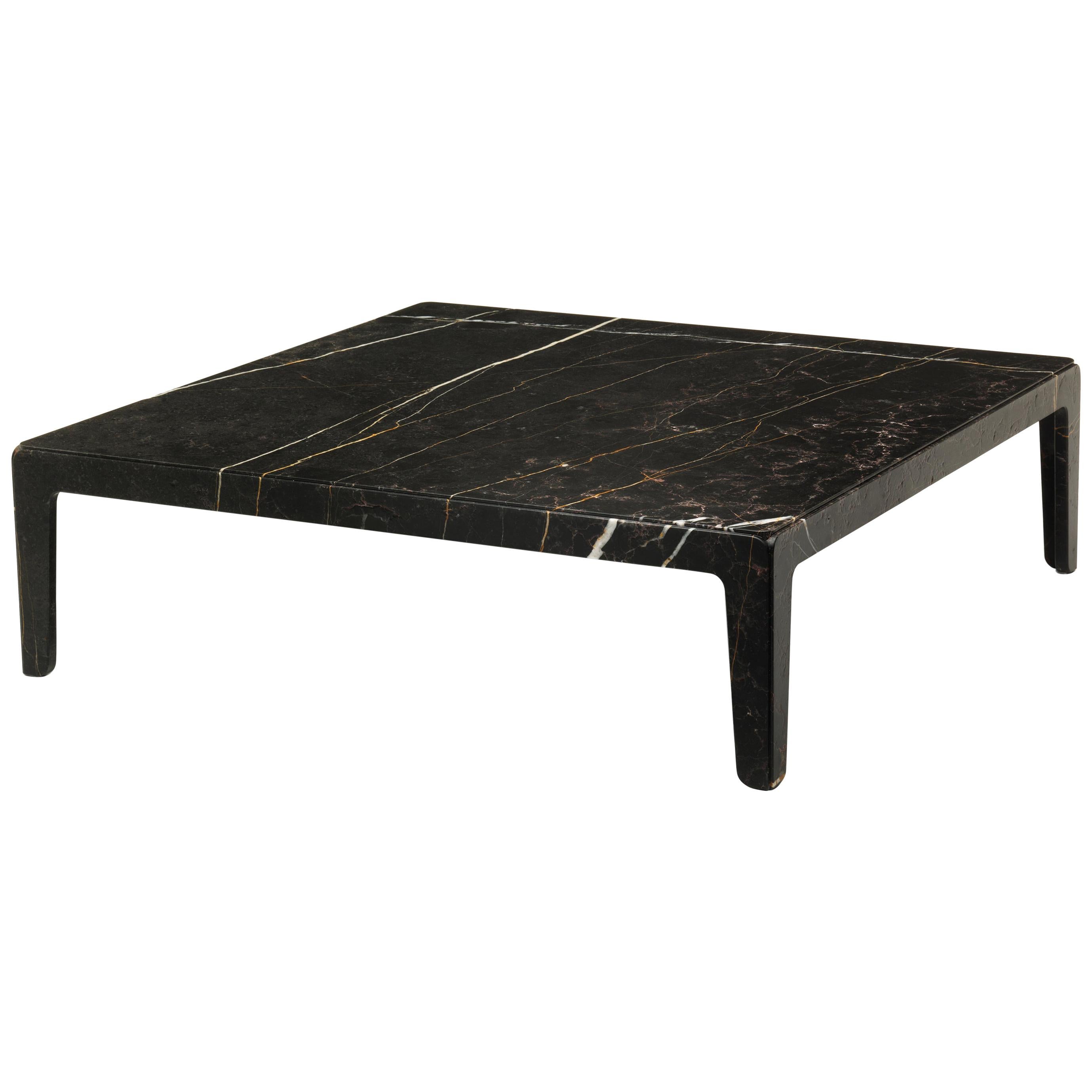 21st Century Modern Sculptural Coffe Table In Solid New Saint Laurent Marble  For Sale