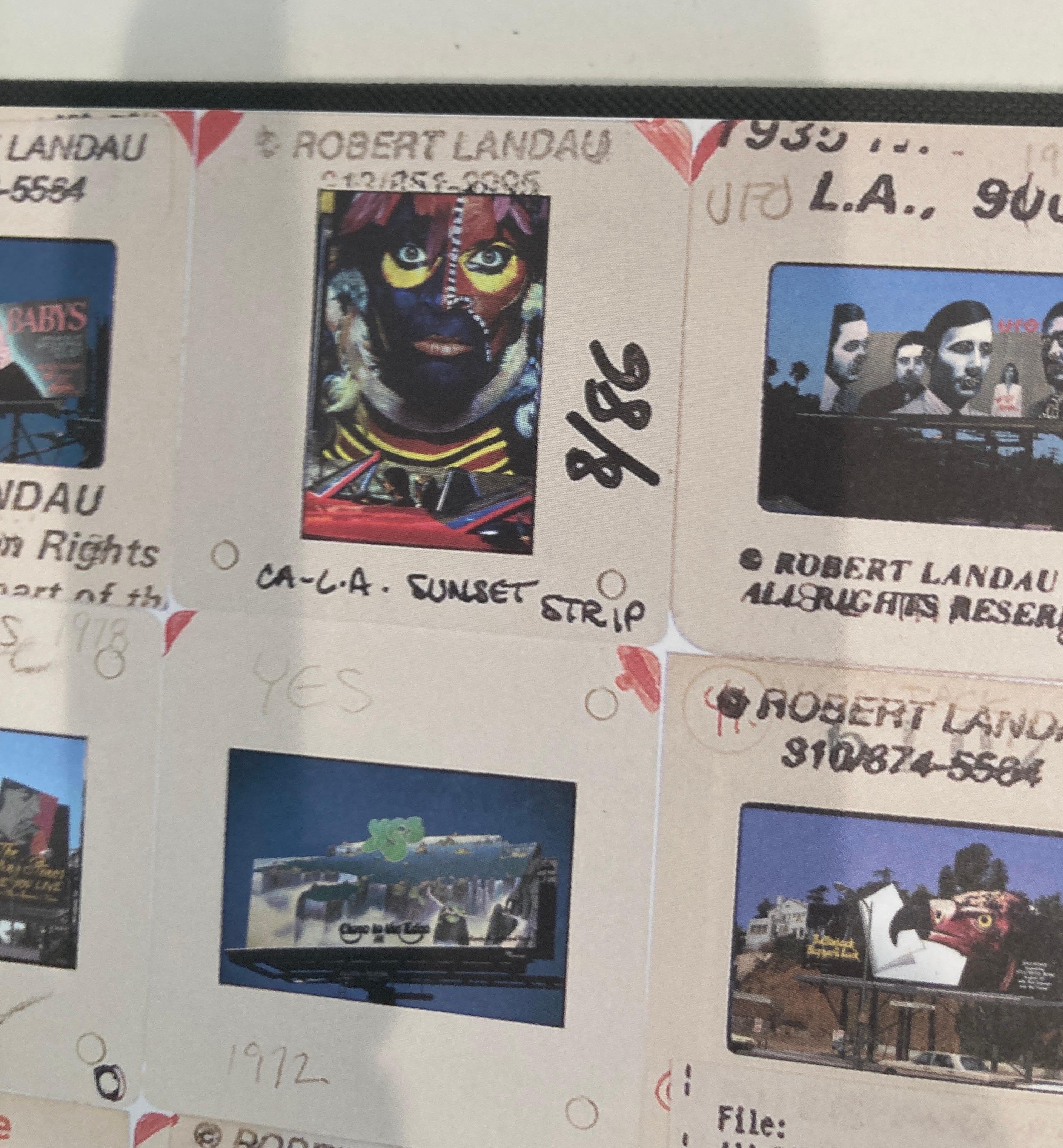 Rock 'n' Roll Billboards of the Sunset Strip Signed by Robert Landau In Good Condition For Sale In North Hollywood, CA