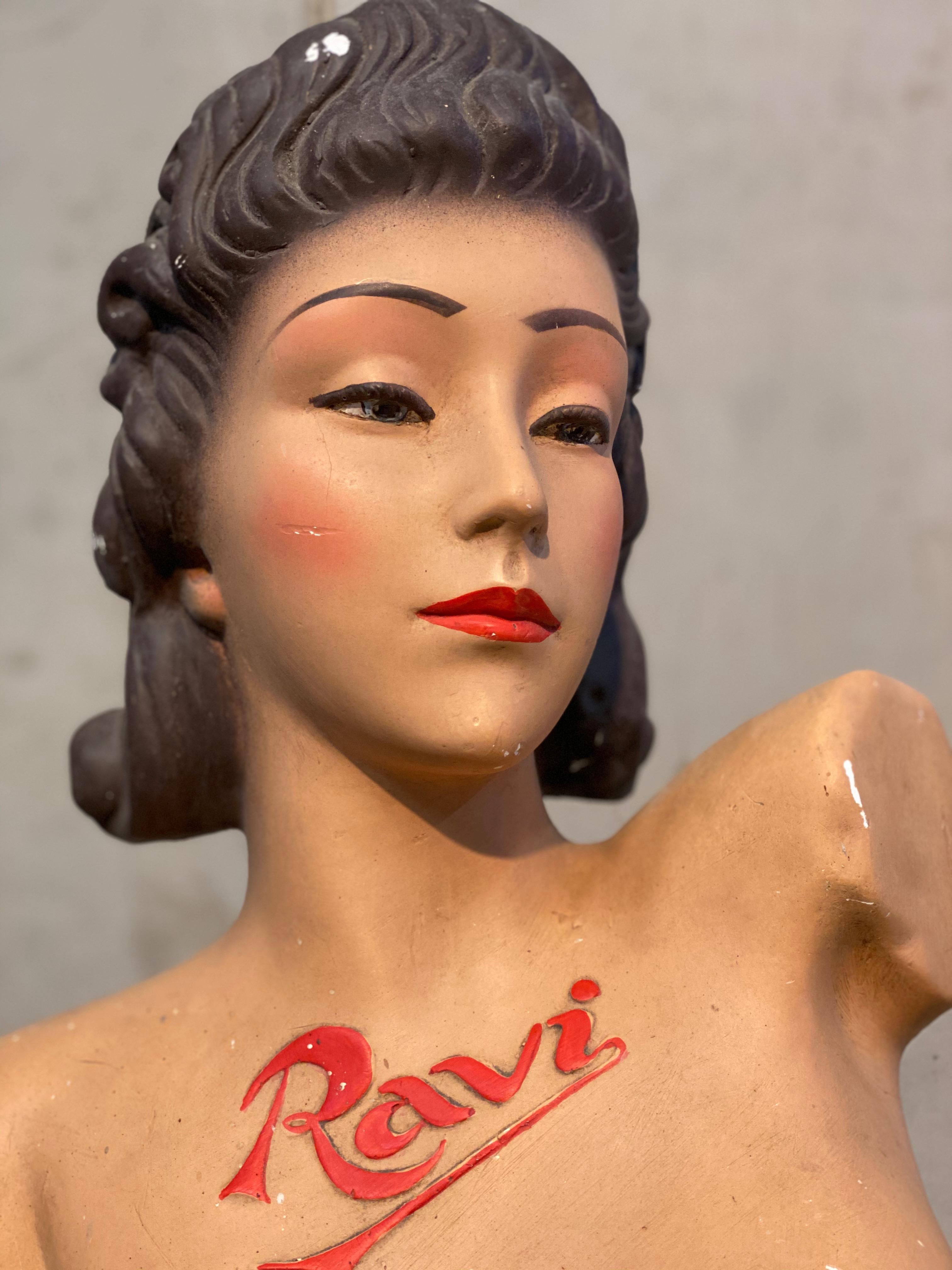 Mid-Century Modern Rock´n Roll Mannequin D.W. Ravi, 1930s, Advertising Figure