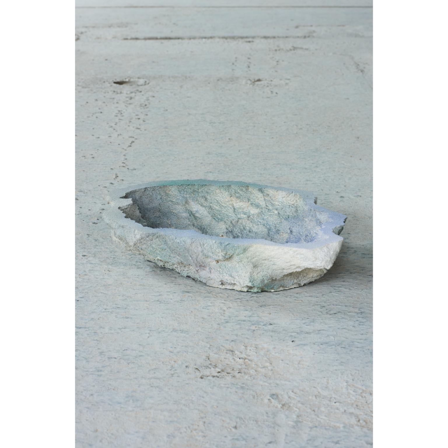 Rock Pond bowl by Andredottir & Bobek
Dimensions: W 11 x H 35 cm
Materials: Reused Foam/mattress and Jesmontite Hardner in Color Gray Fade.

Artificial Nature is a collaboration between the artist and design duo Josephine Andredottir and Emilie