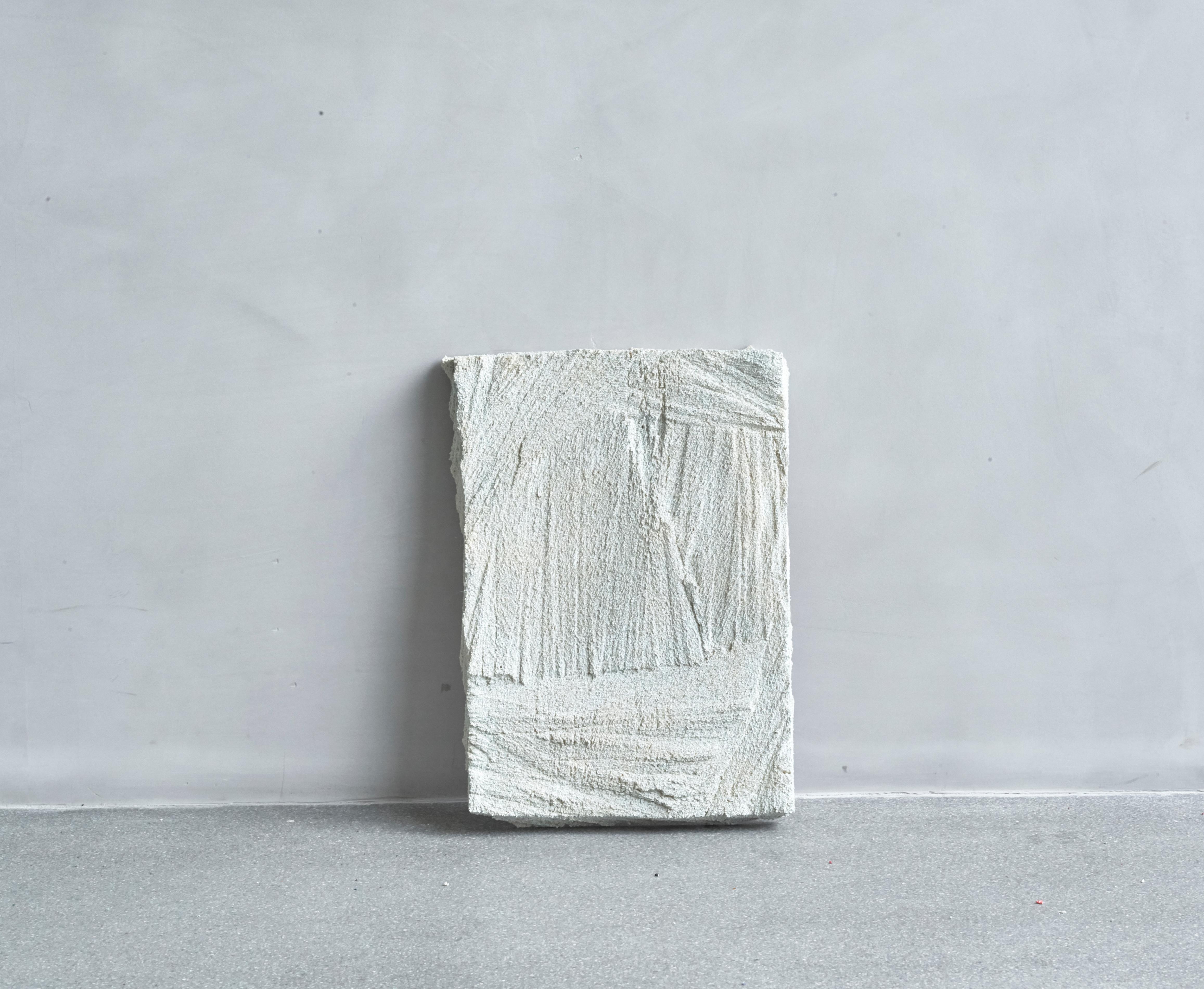 Rock Pond wall piece by Andredottir & Bobek
Dimensions: W 320 x H 450 cm
Materials: Reused Foam/mattress and Jesmontite Hardner in Color Grey

Artificial Nature is a collaboration between the artist and design duo Josephine Andredottir and Emilie