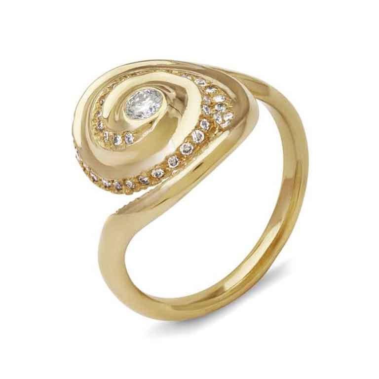 Prepare to be enchanted by the mesmerizing allure of our Celestial Spiral Ring, a whimsical creation inspired by the enchanting rock pools of another realm. This ethereal ring features an undulating texture that mimics the captivating formations