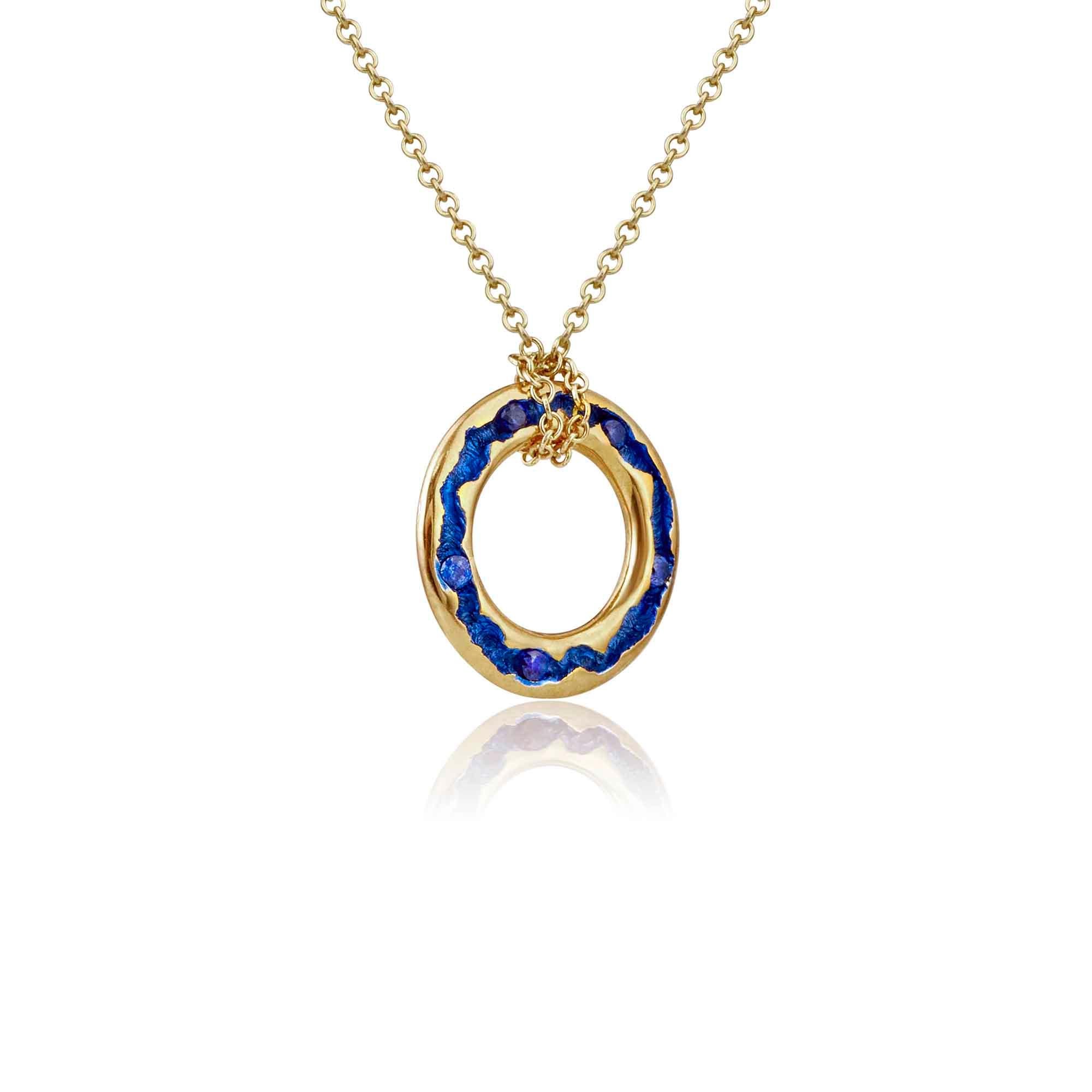 Prepare to be dazzled by the radiant burst of color that awaits you! Imagine an electric blue necklace that will instantly elevate your day to new heights of excitement. This remarkable piece of artistry possesses the power to brighten even the