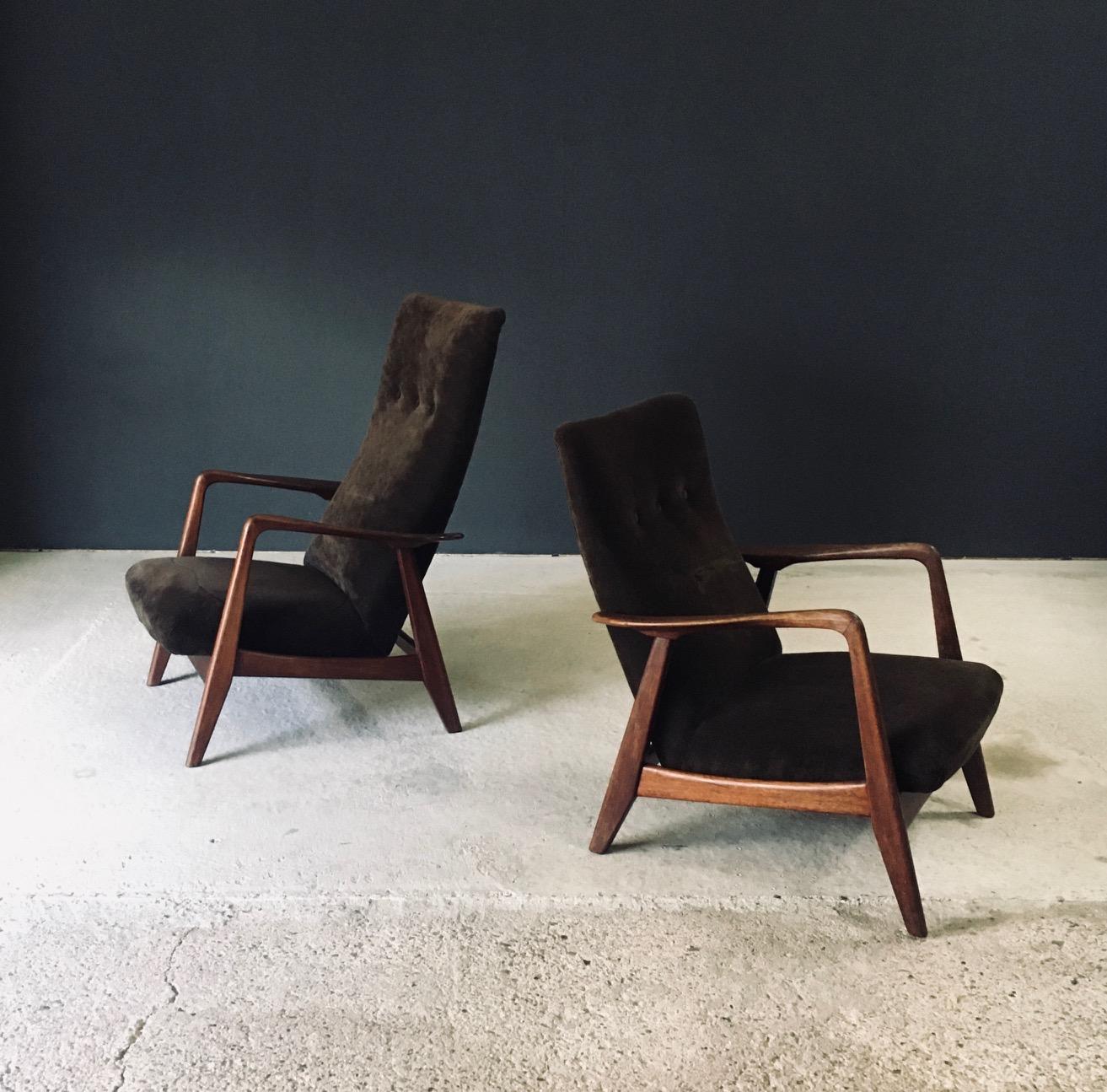 Rock Siësta Lounge Chair set by A. Relling and T. Bekken for Arnestad Bruk im Zustand „Relativ gut“ im Angebot in Oud-Turnhout, VAN