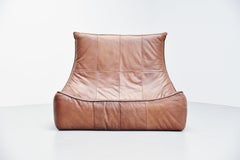 Rocksofa Gerard van den Berg Montis Holland 1970 Braun