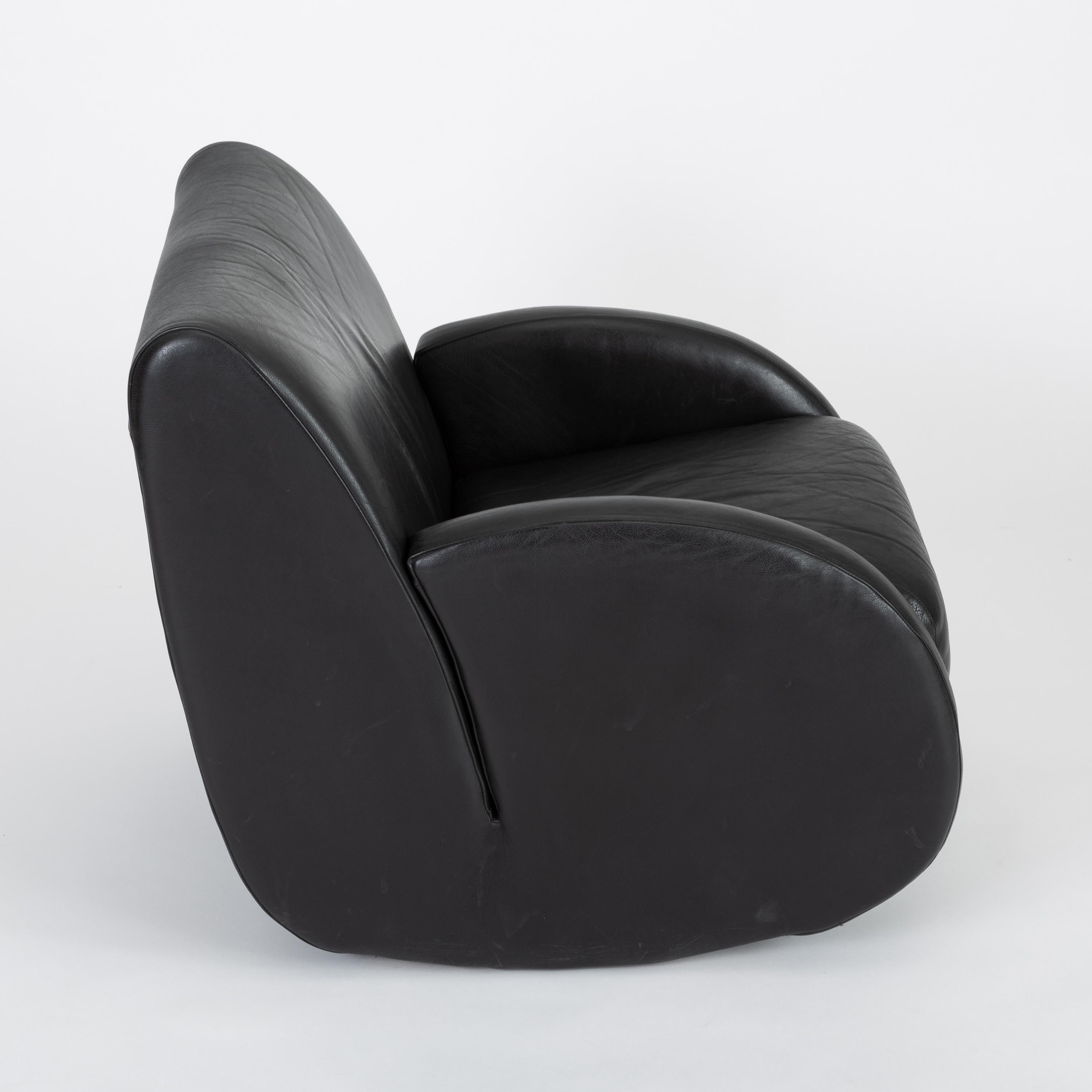 “Rock Star” Leather Rocking Chair by Vladimir Kagan for American Leather 3