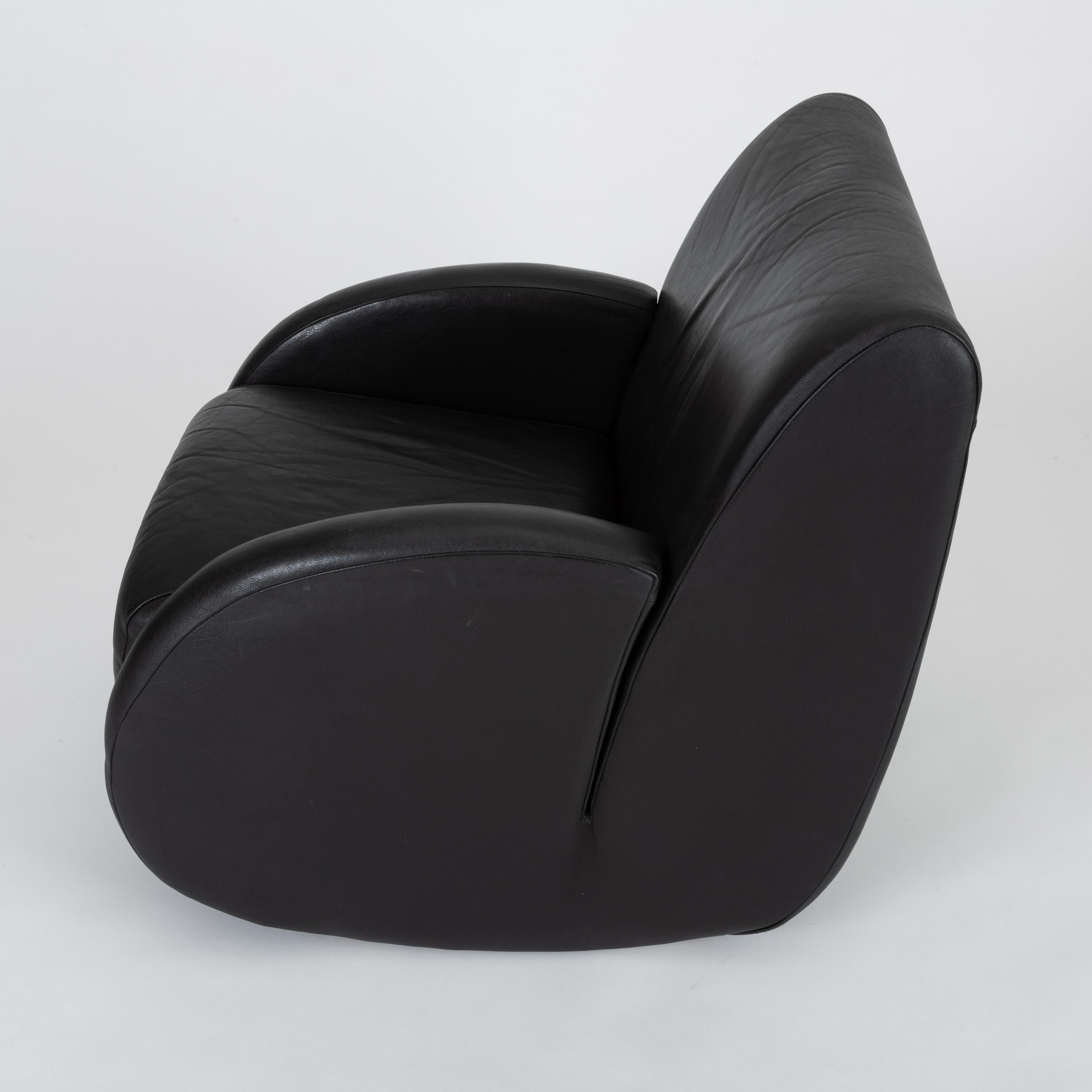 Late 20th Century “Rock Star” Leather Rocking Chair by Vladimir Kagan for American Leather