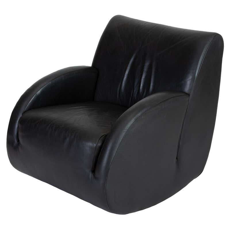 “Rock Star” Leather Rocking Chair by Vladimir Kagan for American ...