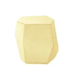 Contemporary geometric handmade in Portugal Rock stool by InsidherLand