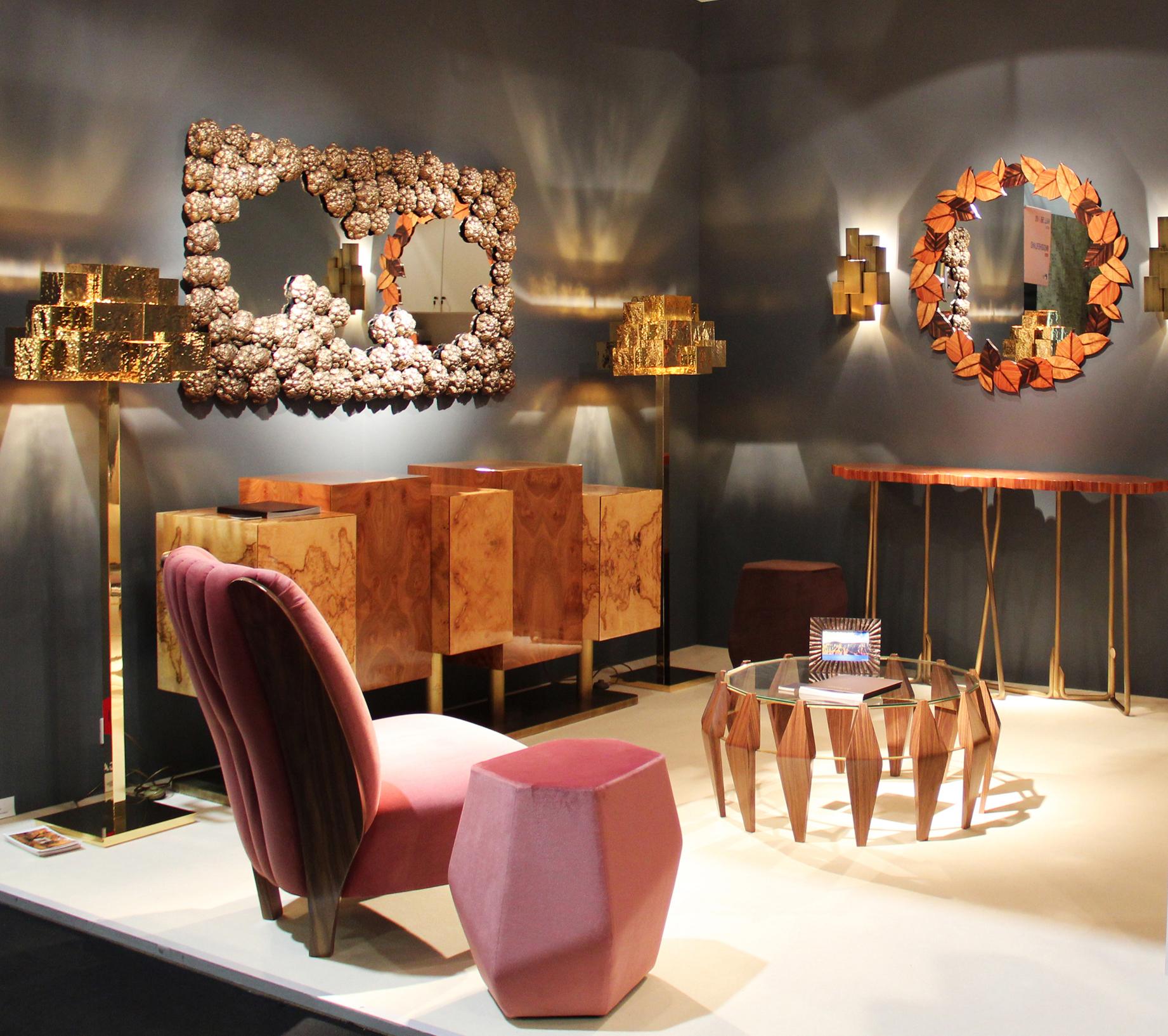 Modern Rock Stool, Velvet, InsidherLand by Joana Santos Barbosa For Sale