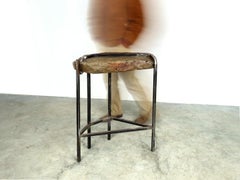 Rock Table No.12 by Quinn Morrissette, Natural Stone Steel and Sculptural Table