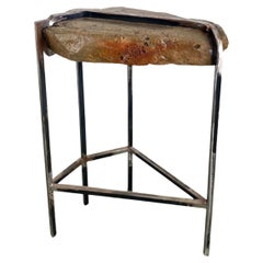 Rock Table No.12 by Quinn Morrissette, Natural Stone Steel and Sculptural Table