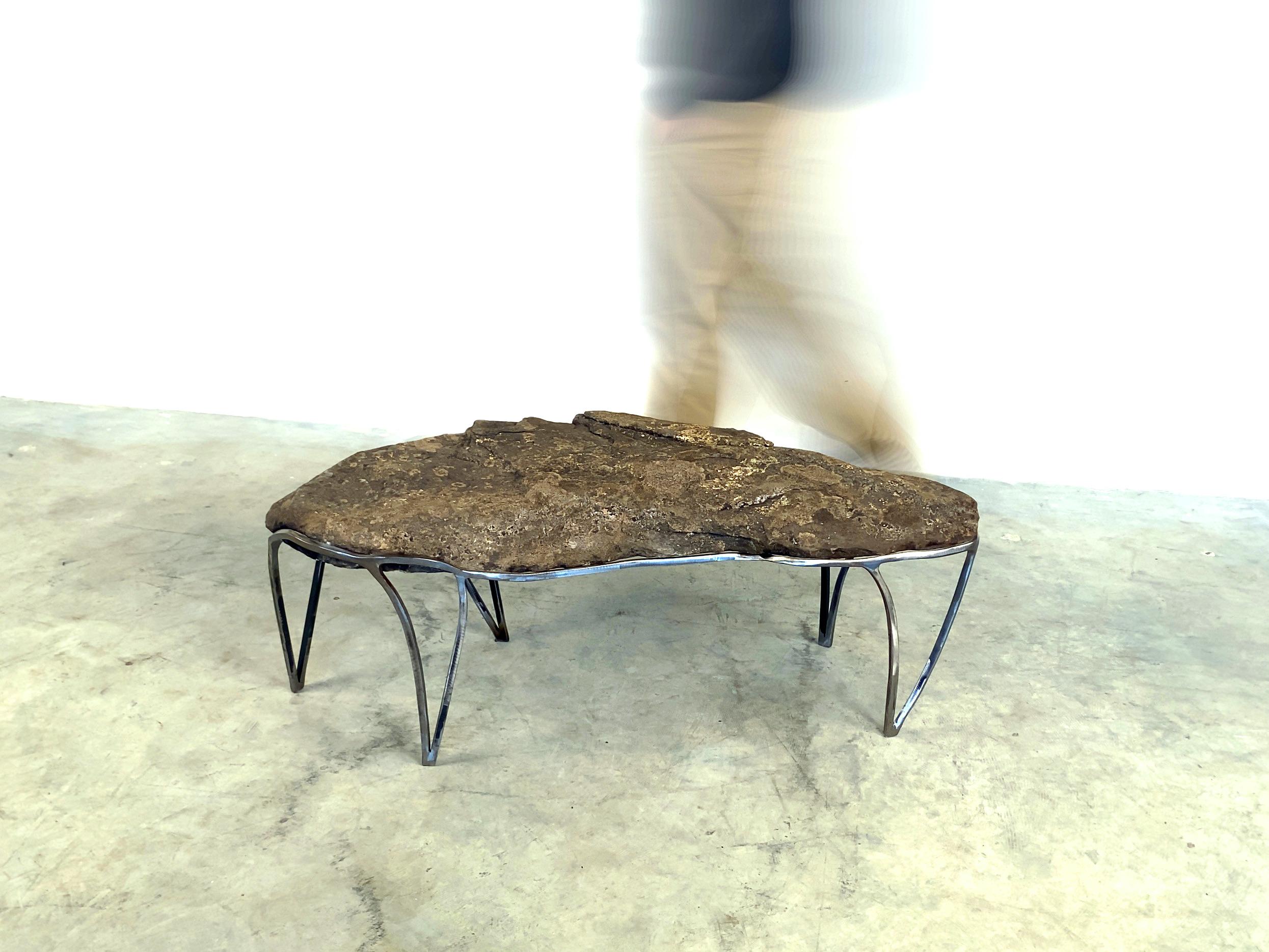 natural rock coffee table