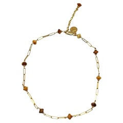 Rock the Chain Yellow Jade Necklace