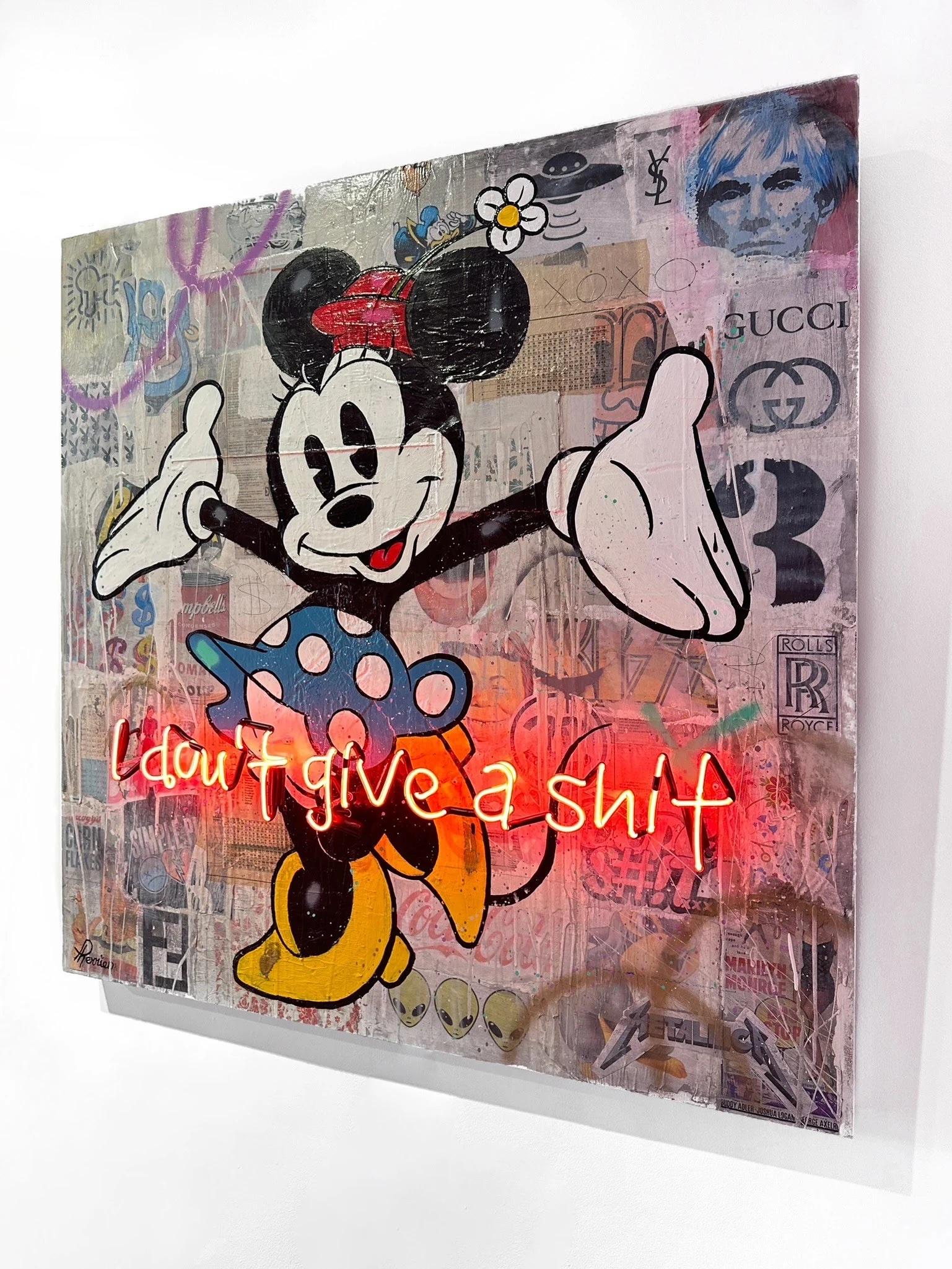 I Don't Give A Shit - Mixed Media Art by Rock Therrien