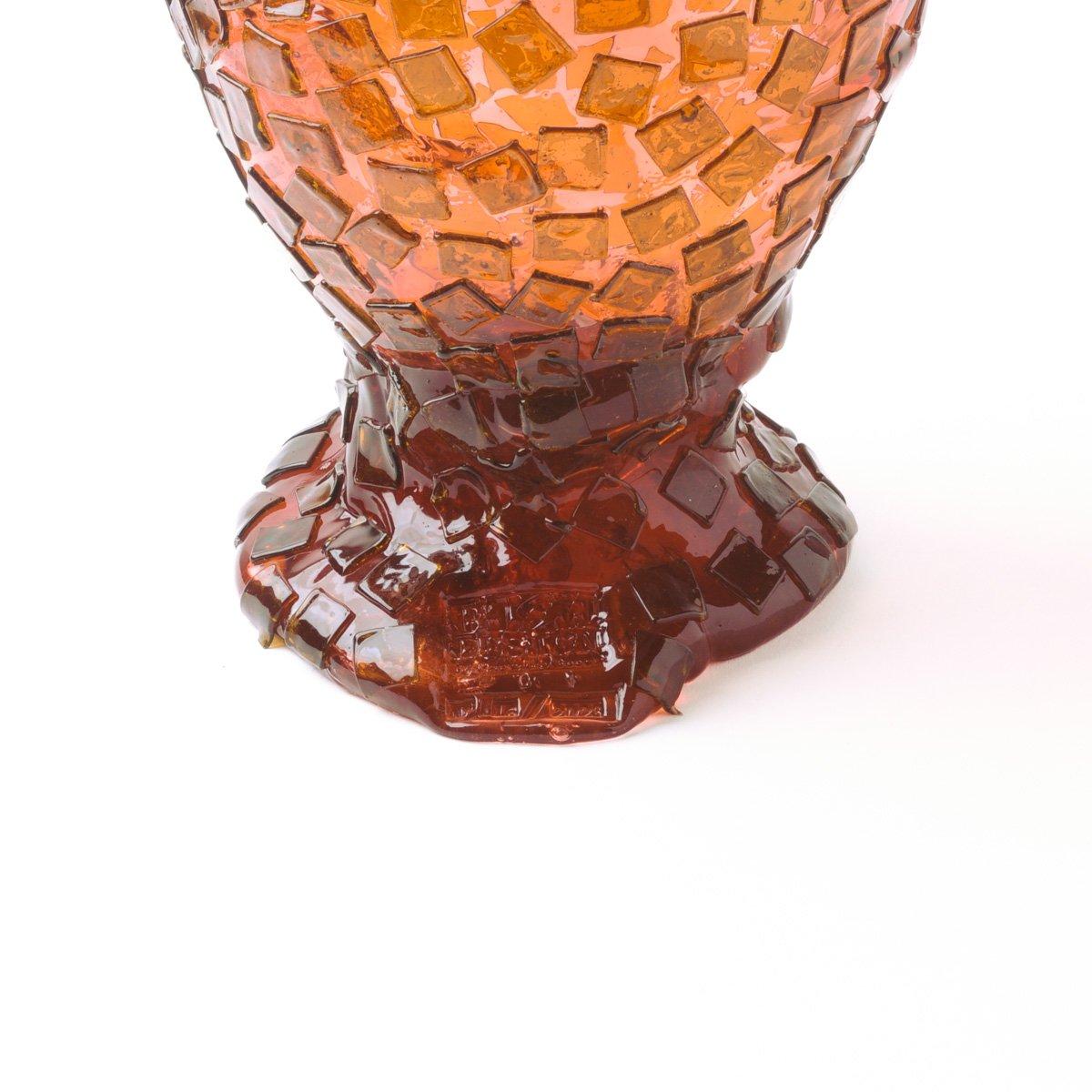 Arts and Crafts Vase en pierre - Fish Design/One par Gaetano Pesce - Taille L - Rose clair et brun clair en vente