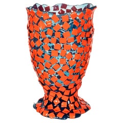 Rock Vase (Large), Clear Blue and Matte Sorbet by Gaetano Pesce