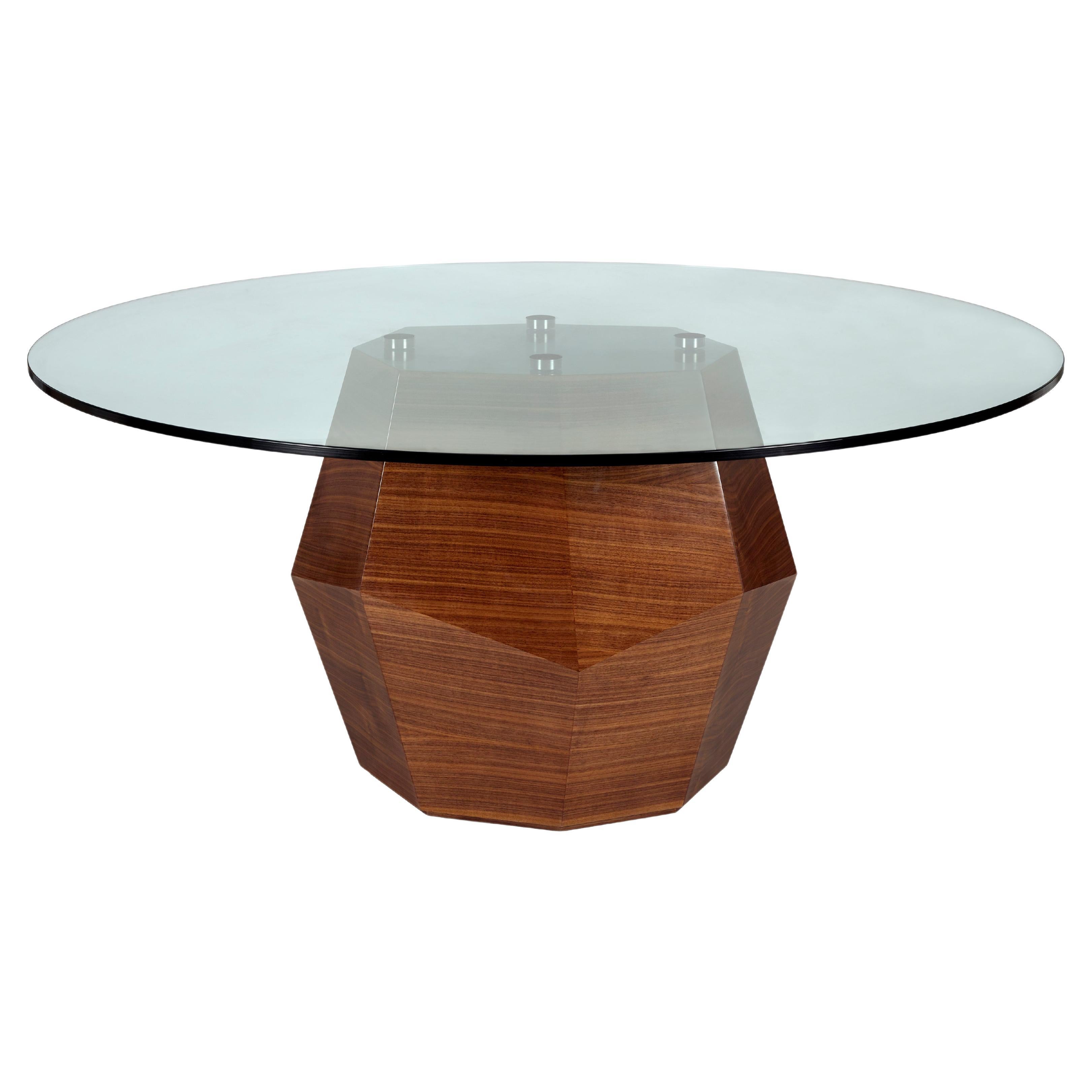 Rock Walnut Dining Table by InsidherLand For Sale