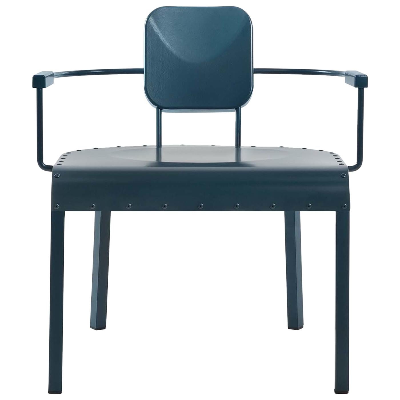 Rock4 Blue Lounge Armchair by Marc Sadler For Sale