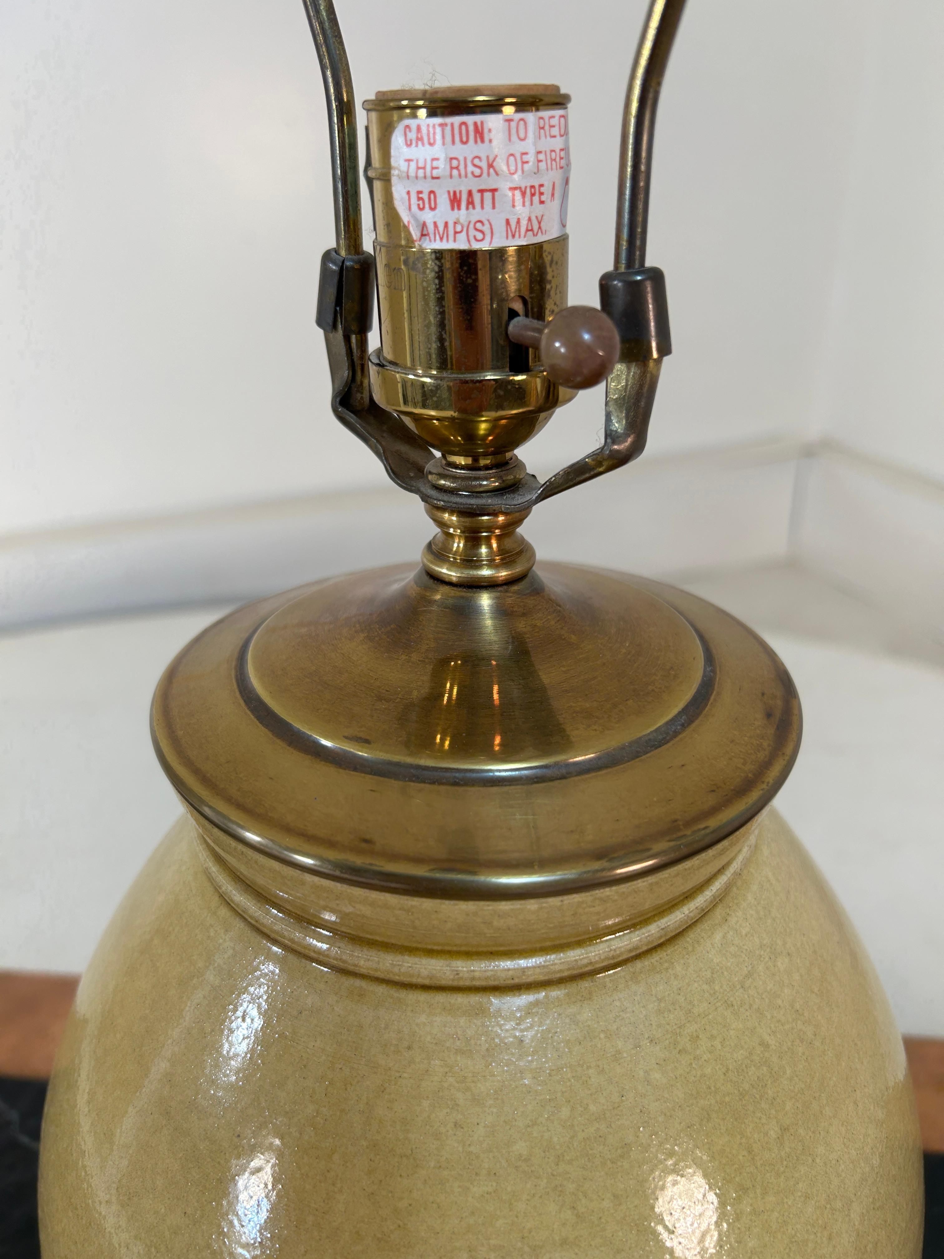 Terracotta Lampada da tavolo in ceramica di Rockdale Union per Ethan Allen in vendita