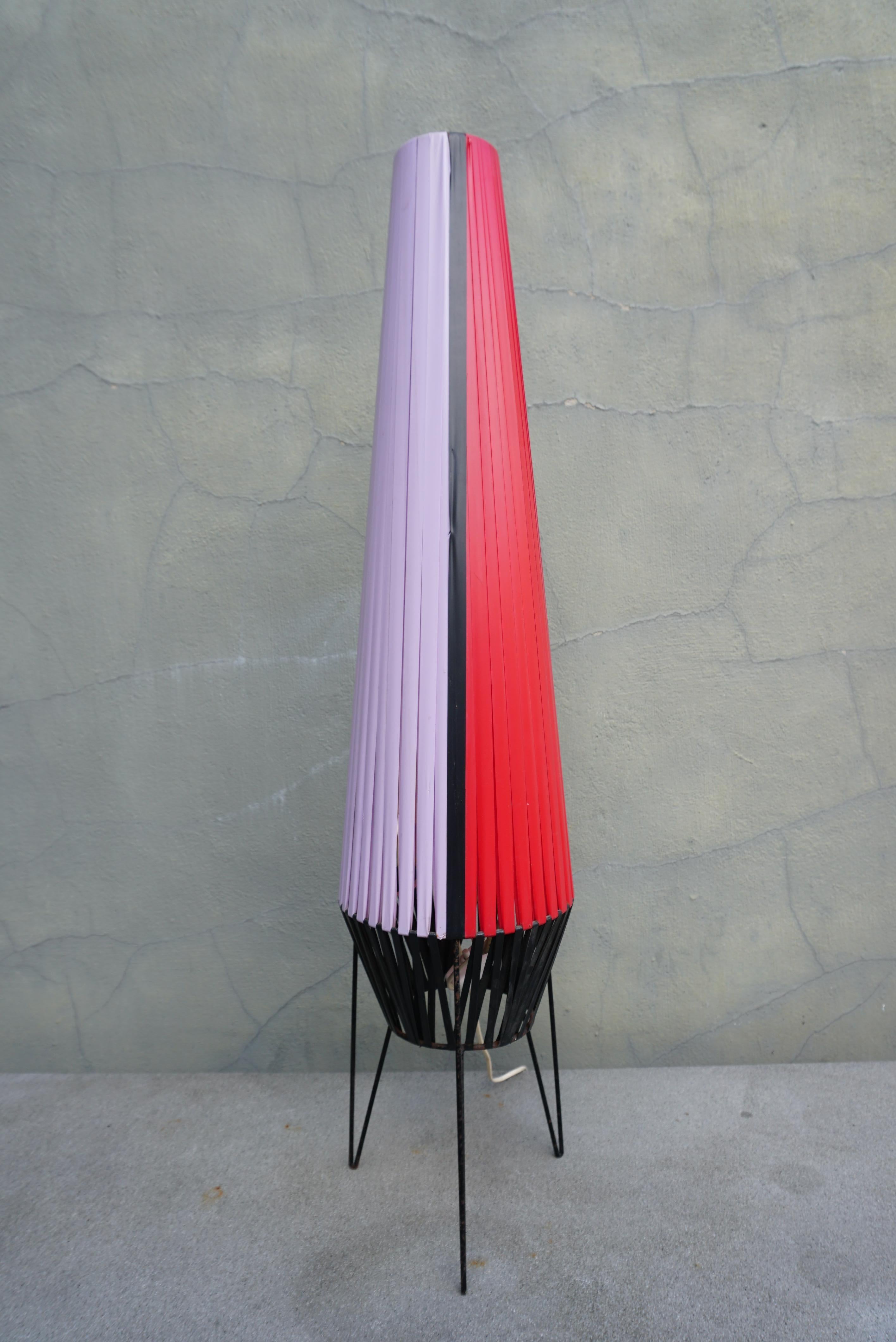 20th Century Rocked Tripod Floor Lamp, Sweden 1950s For Sale