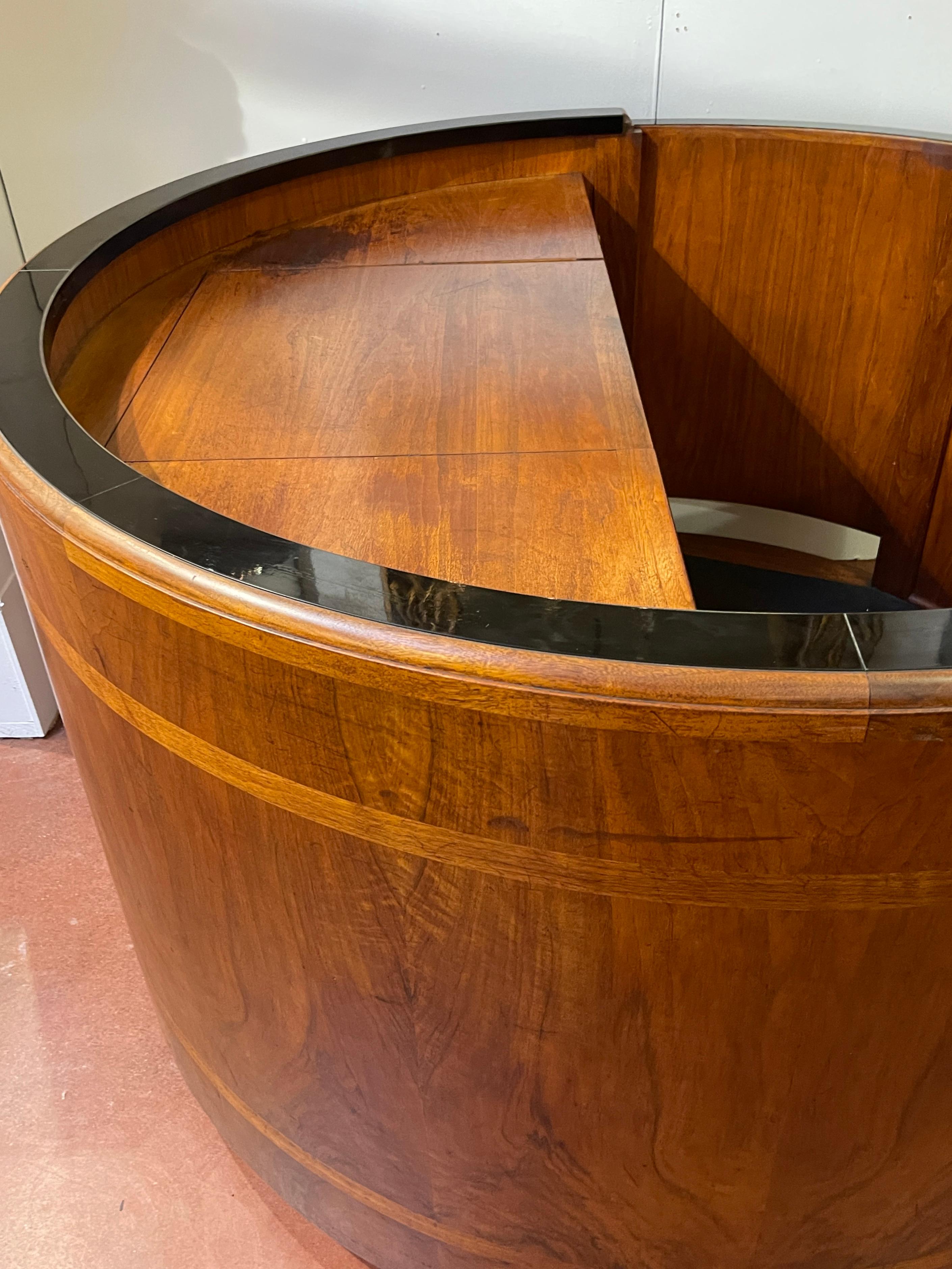 Machine Age Rockefeller Center* Circular Reception Desk / Bar, Attrib. Donald Deskey For Sale