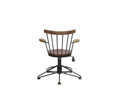 Rocket chair, swivel and height adjustable desk chair with armrests