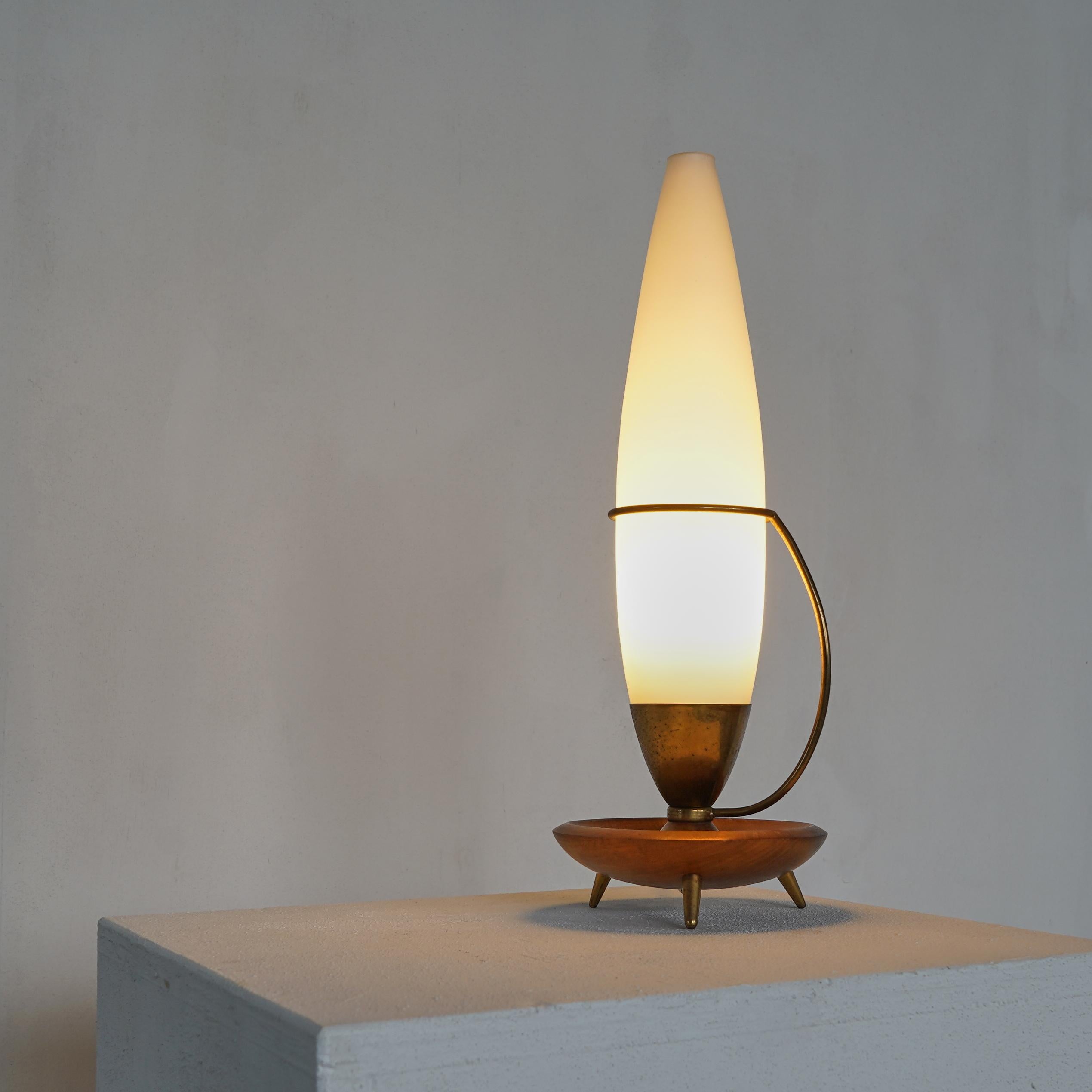 Mid-Century Modern Rocket Shaped Table Lamp